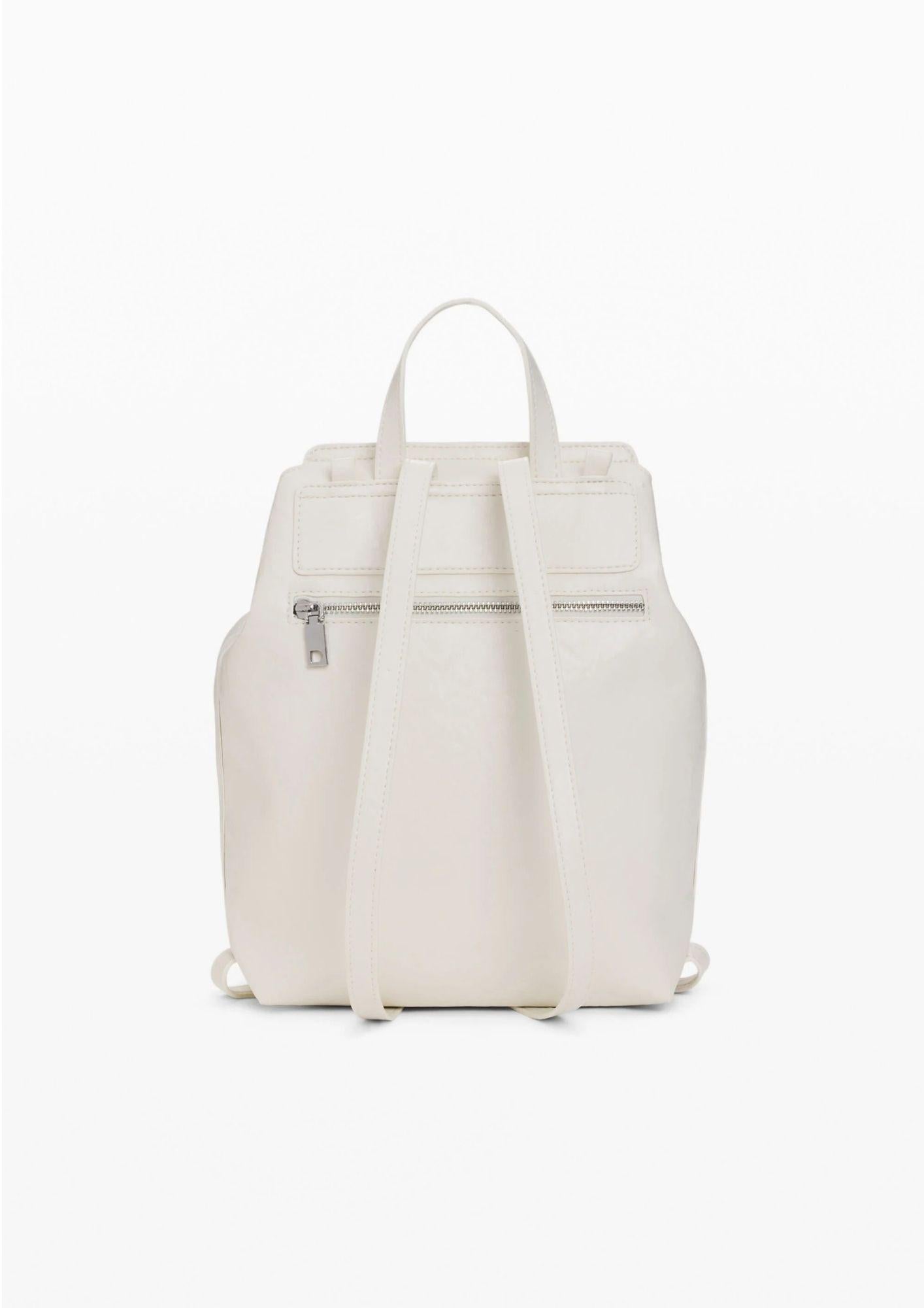 Desiagual Zaino Backhalf Logo Luena Mini Ecru Bianco 26SAKP18 1008 DESIGUAL