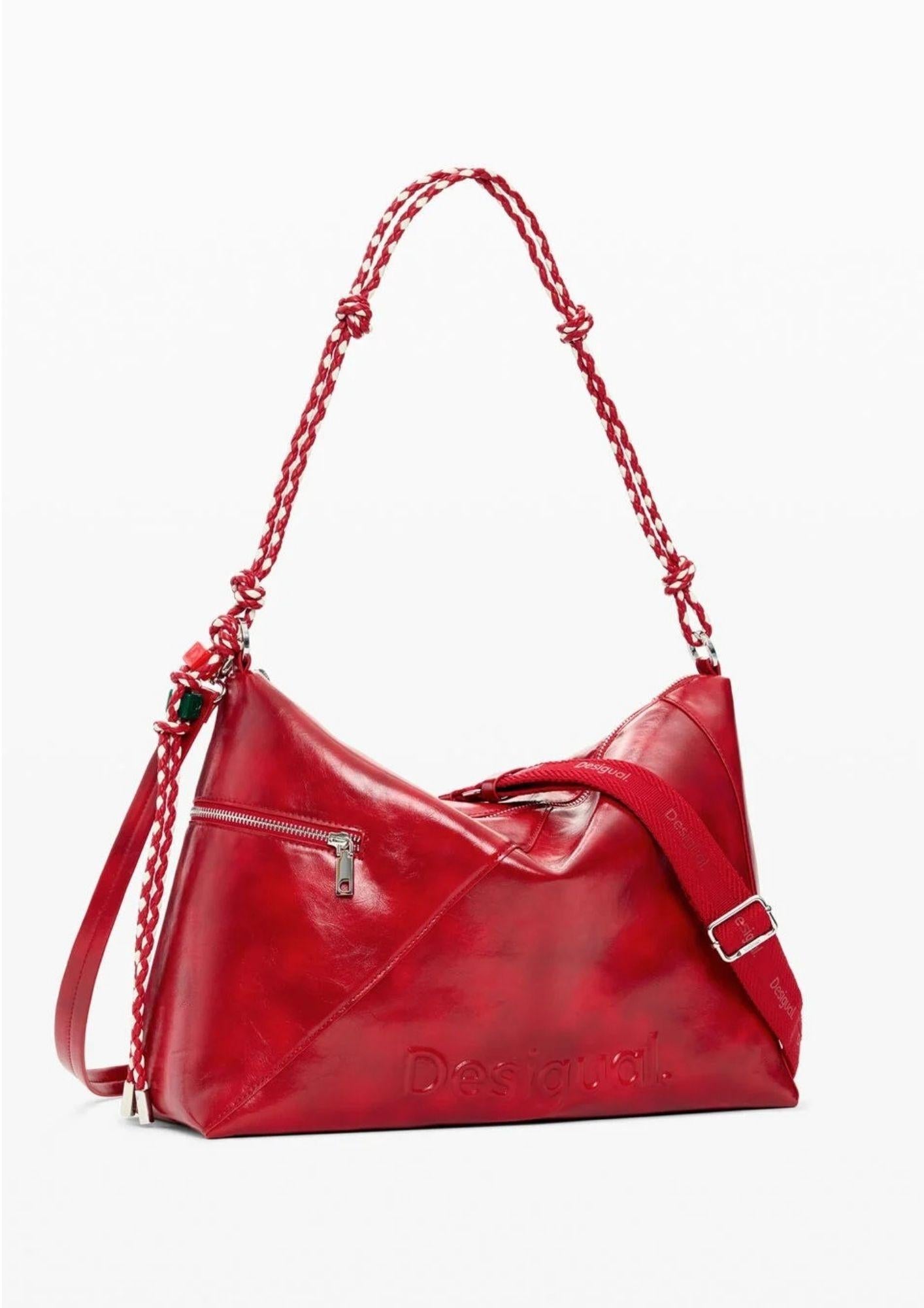 Desigual Borsa Donna Bag Half Logo Leiria 2.0 Rossa 26SAXPA8 3000 DESIGUAL