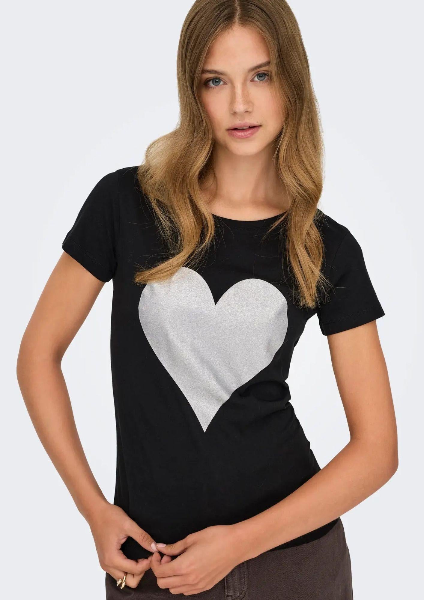 15366184 Black LOVE HEART JACQUELINE DE YONG