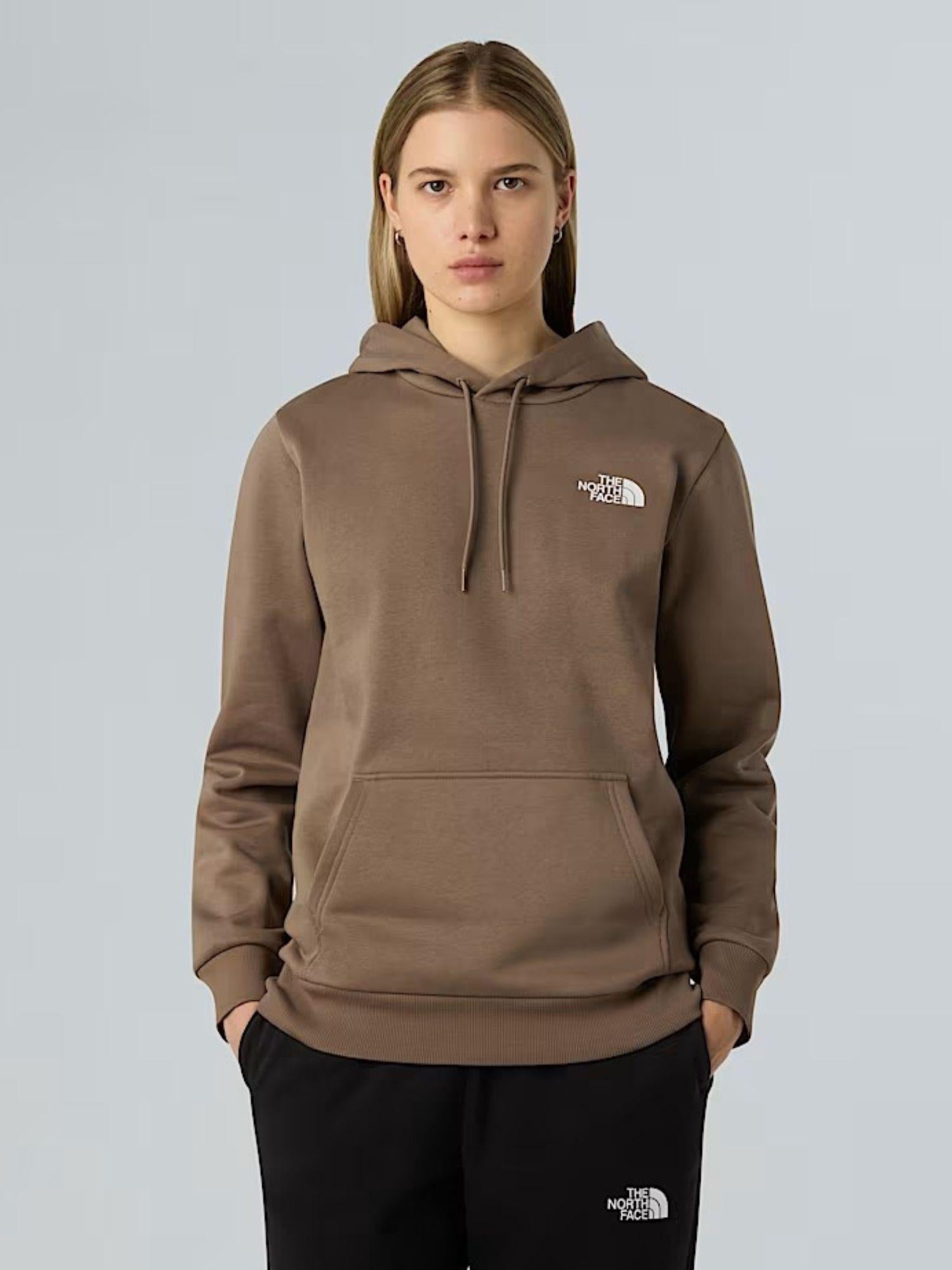 The North Face Felpa Donna Simple Dome Con Cappuccio Marrone Mocha NF0A89EY BOW THE NORTH FACE