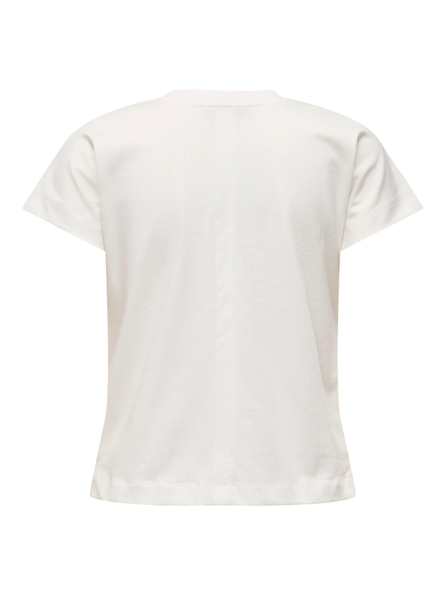 Only T-Shirt Donna Bianco Onlerica 15308926 Cloud Dancer ONLY