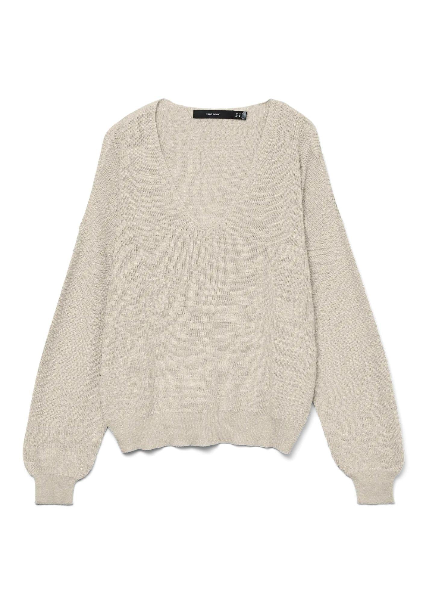 Vero Moda Pullover Donna Newlexsunshine Grigio Betulla 10324931 Birch VERO MODA
