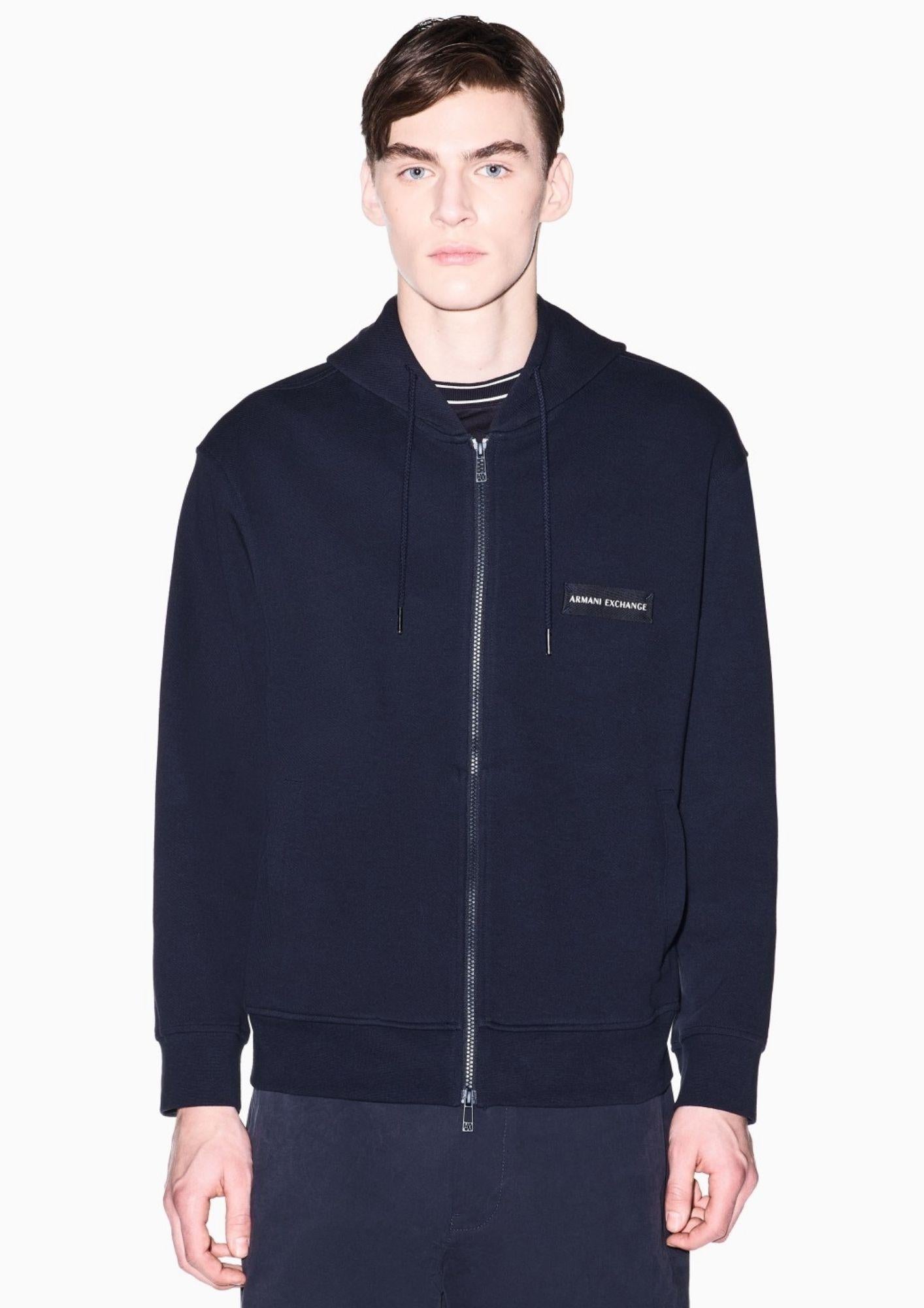 Armani Exchange Felpa Uomo Blu Navy XM002352 AF21869 UB101 ARMANI EXCHANGE