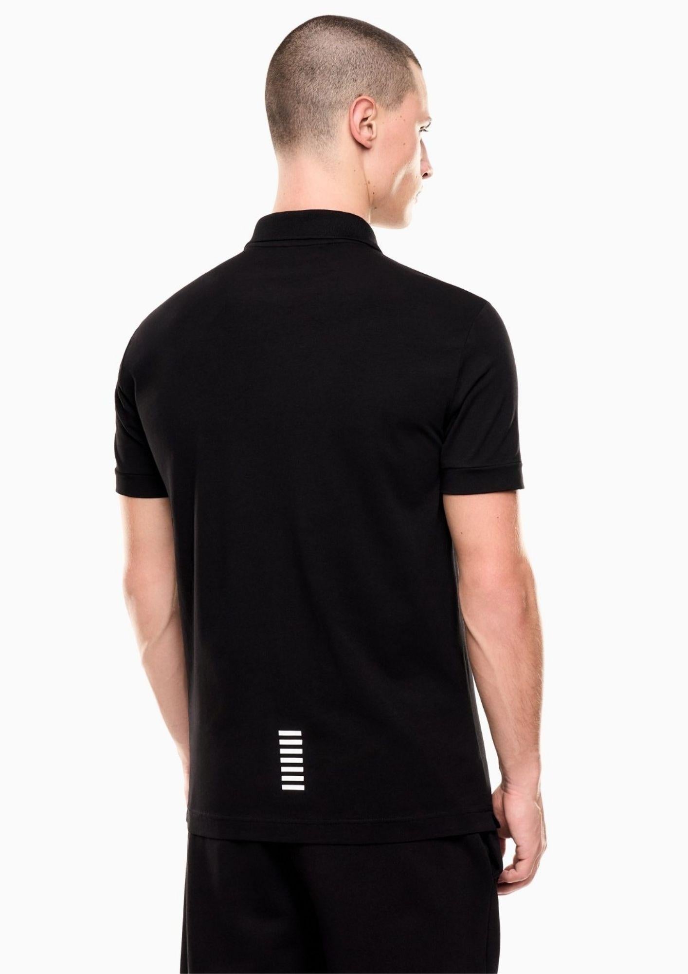 EA7 Emporio Armani Polo Uomo Nera 8NPF14 PJVQZ 1200 EA7 EMPORIO ARMANI