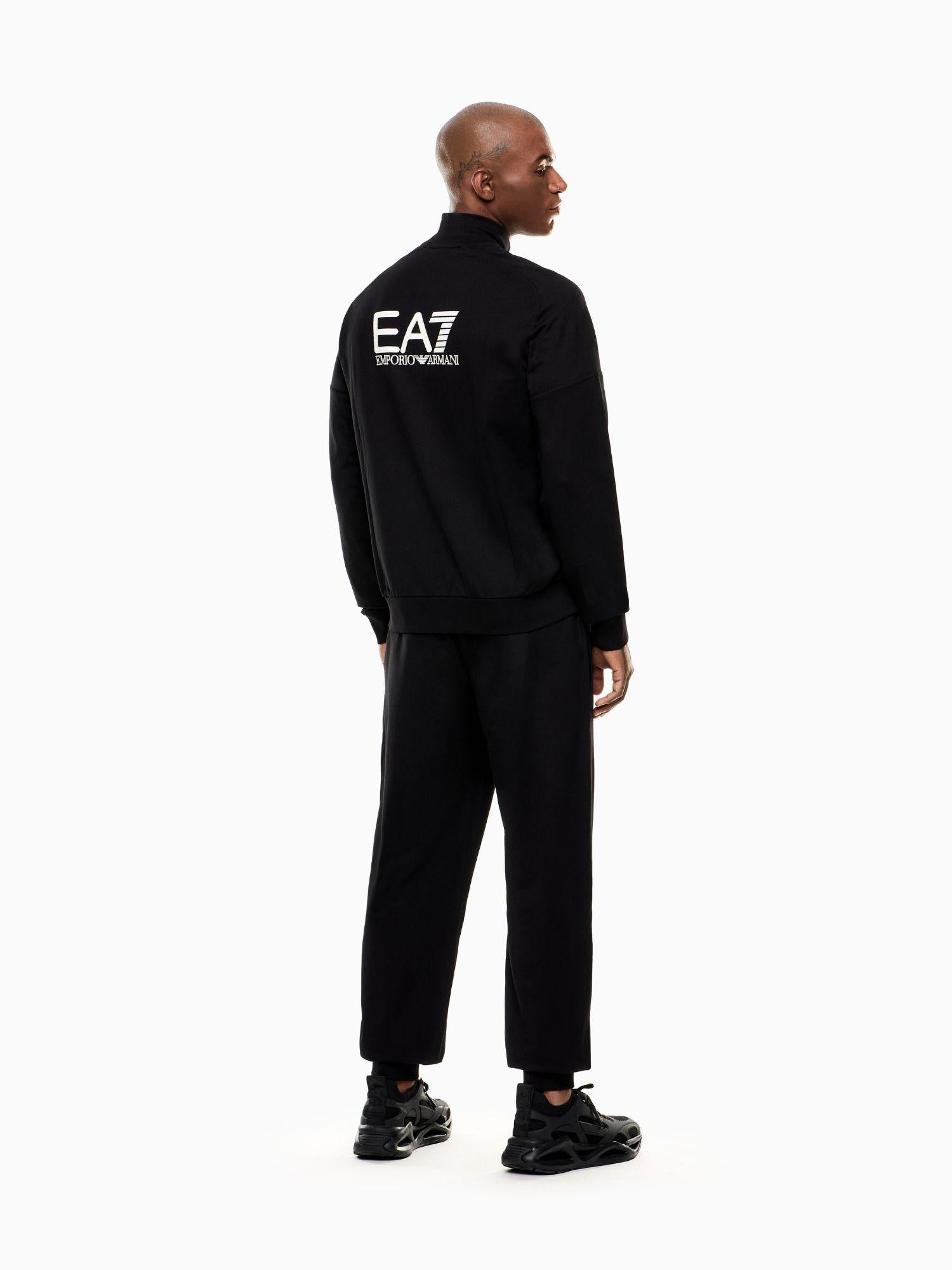 EA7 Emporio Armani Tuta Visibility in cotone Uomo Nero 7M000907 AF13512 MC317 EA7 EMPORIO ARMANI