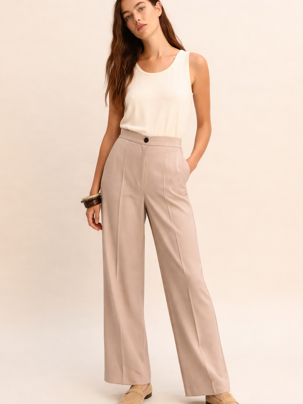 Emme Marella Pantalone Donna Emmalcuno Beige 2615131041200 005 EMME MARELLA