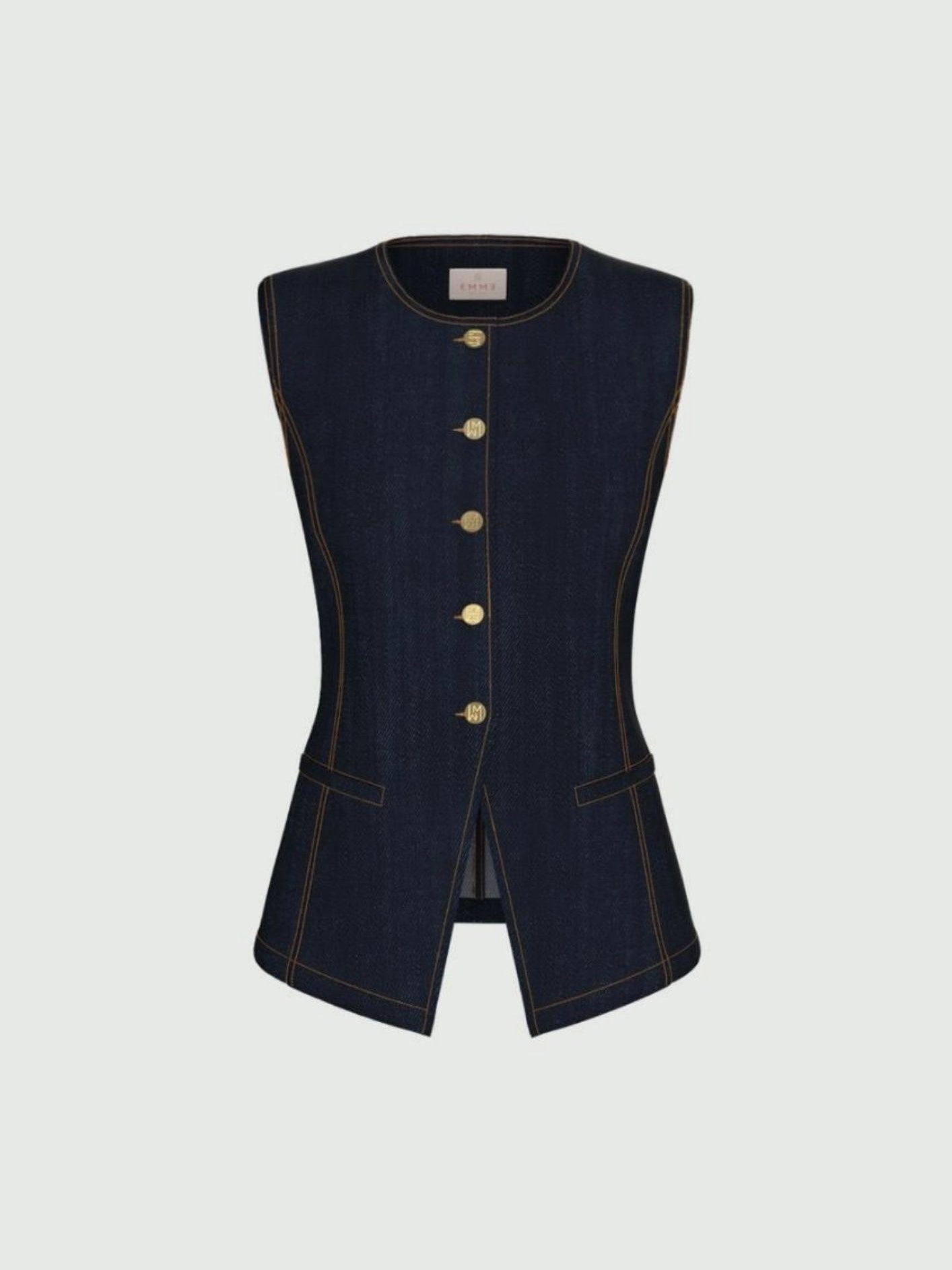 Emme Marella Gilet Donna Emicachi Blu 2615151014200 001 EMME MARELLA