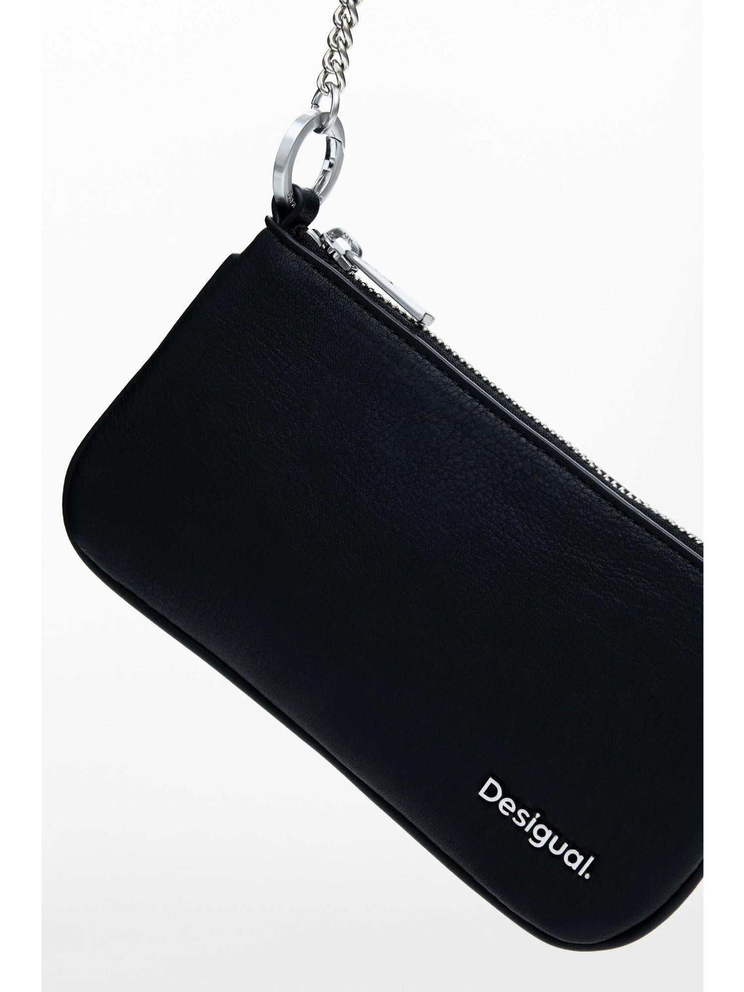 Desigual Portafoglio 2in1 serpente grande Donna Nero 25WAYP22 2000 DESIGUAL