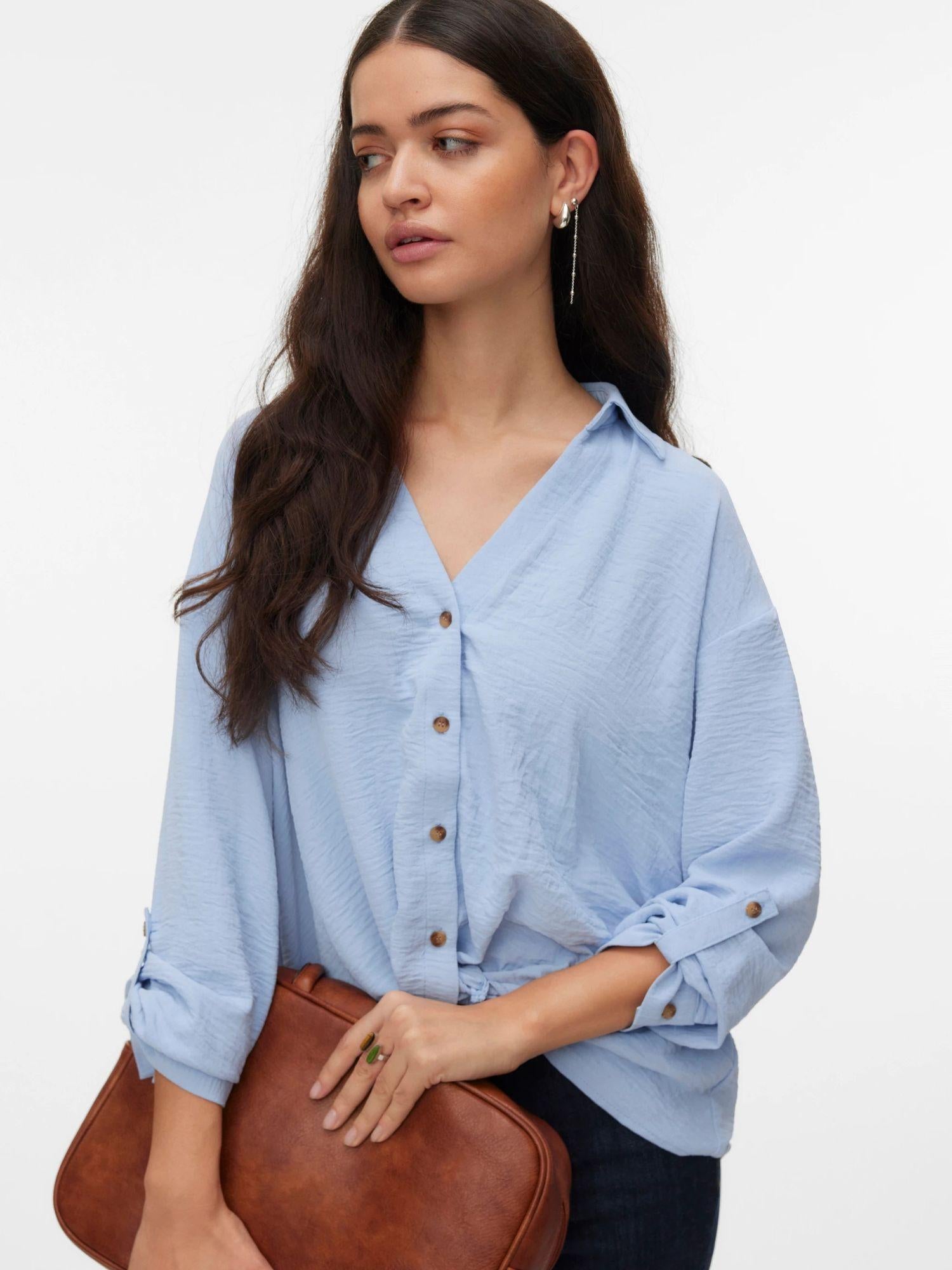 Vero Moda Camicia Donna Brunnera Blue VMIzzy 10340338 Brunnera Blue VERO MODA