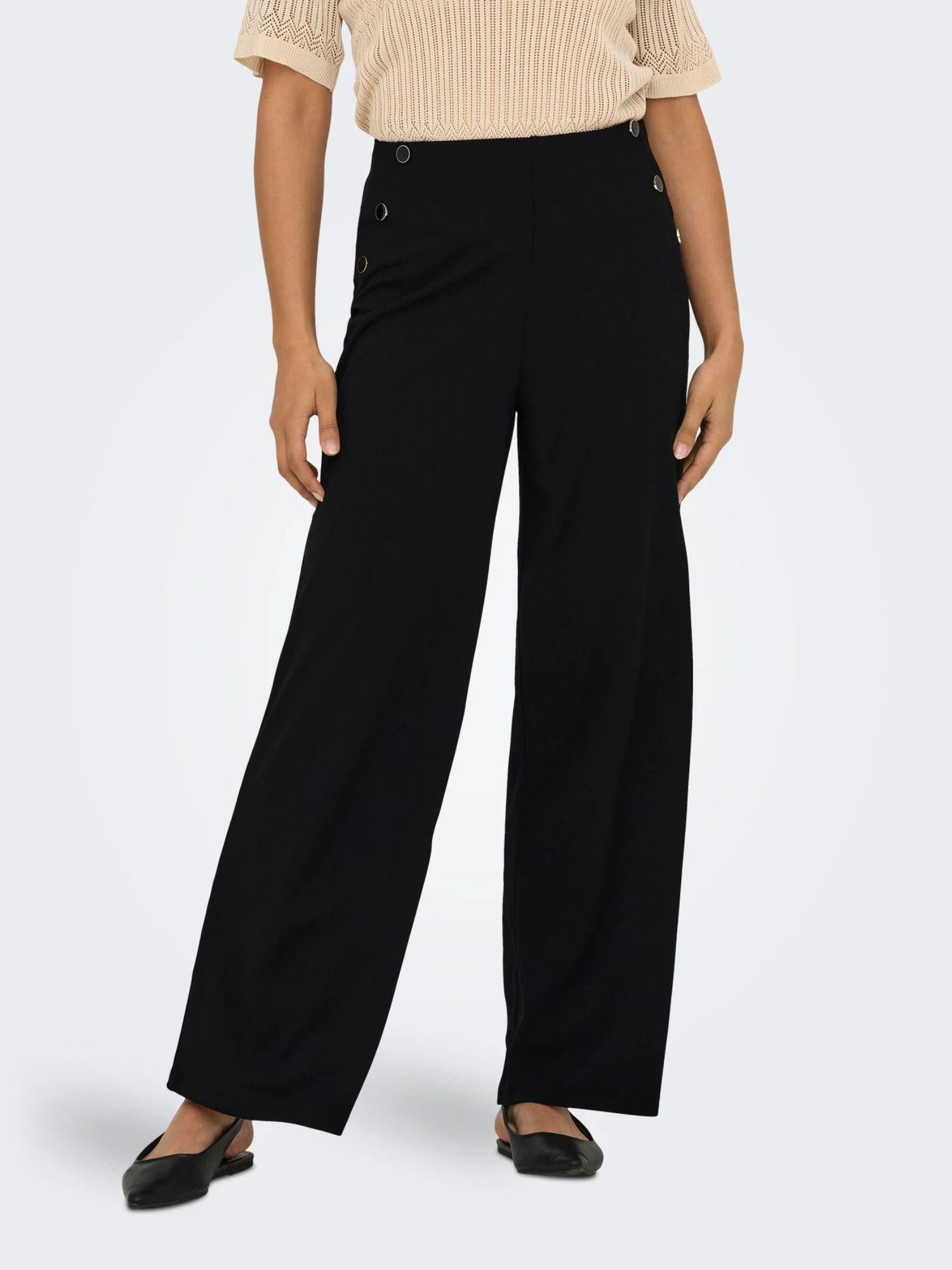 Jacqueline De Yong Pantaloni Donna Nero Jdygeggo 15343979 Black JACQUELINE DE YONG