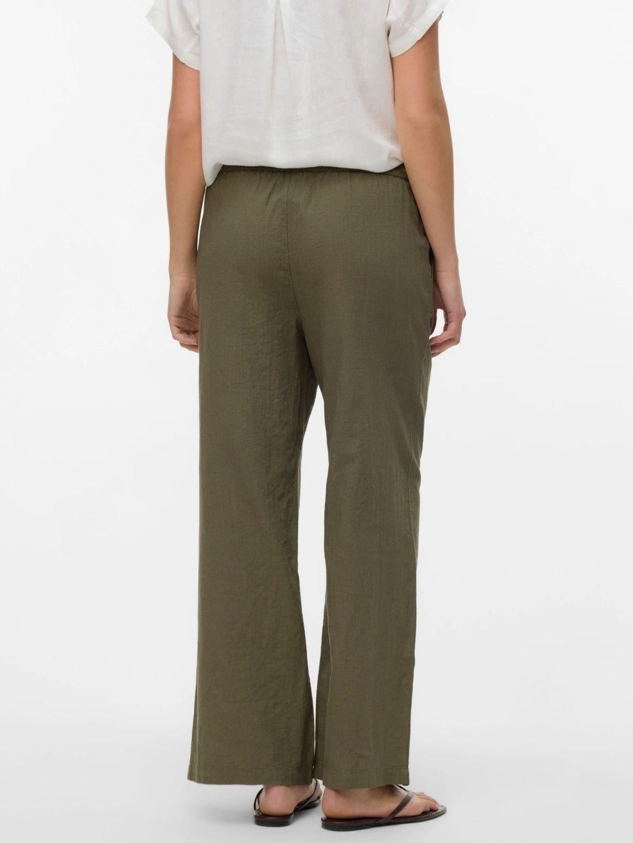 Vero Moda Pantalone Donna Caia Verde 10333796 Deep Lichen Green VERO MODA