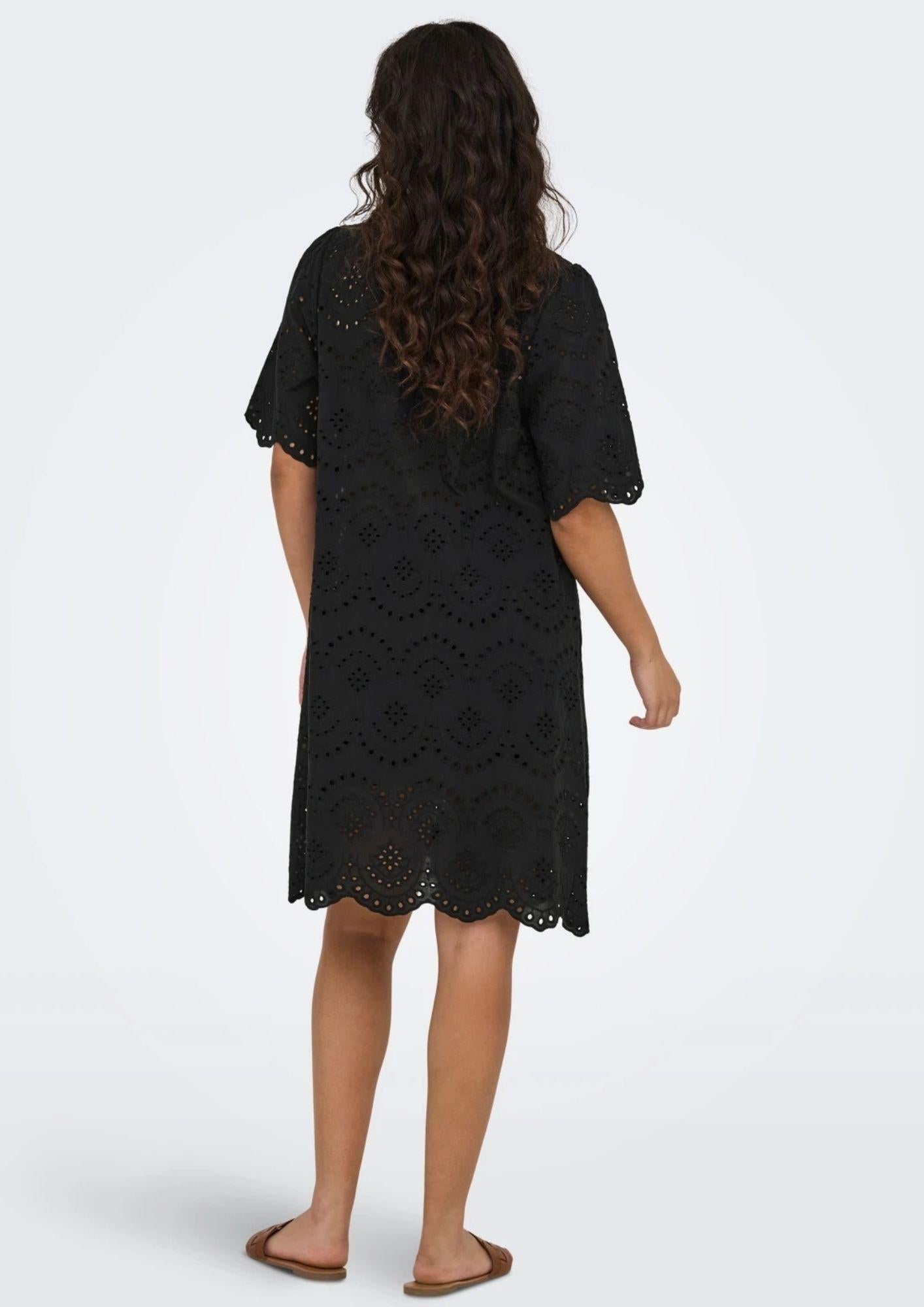 Only Abito Donna Valais Nero 15357653 Black ONLY