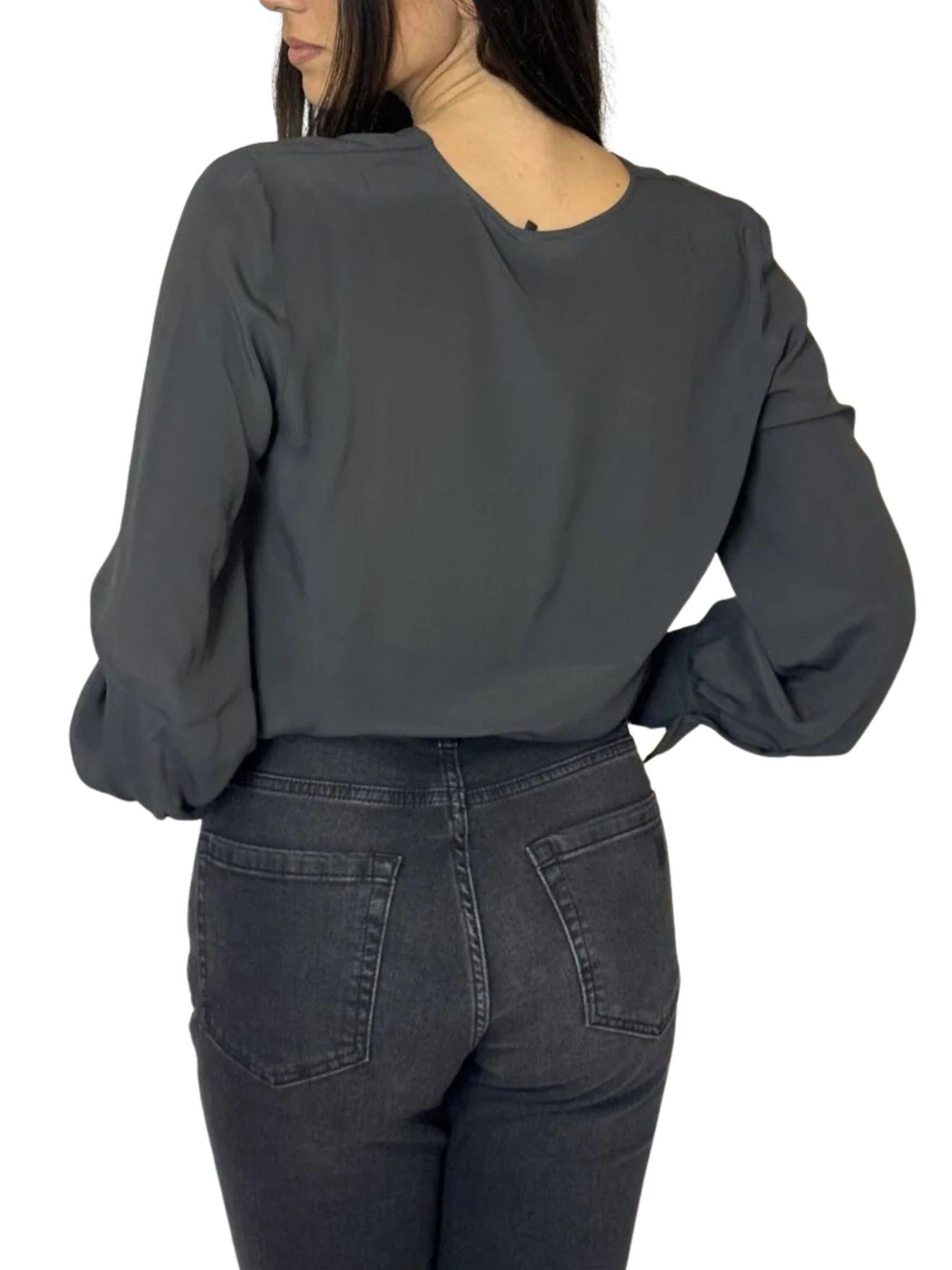 Emme Marella Blusa Donna Caladio Grigio Antracite 2525116052200 009 EMME MARELLA