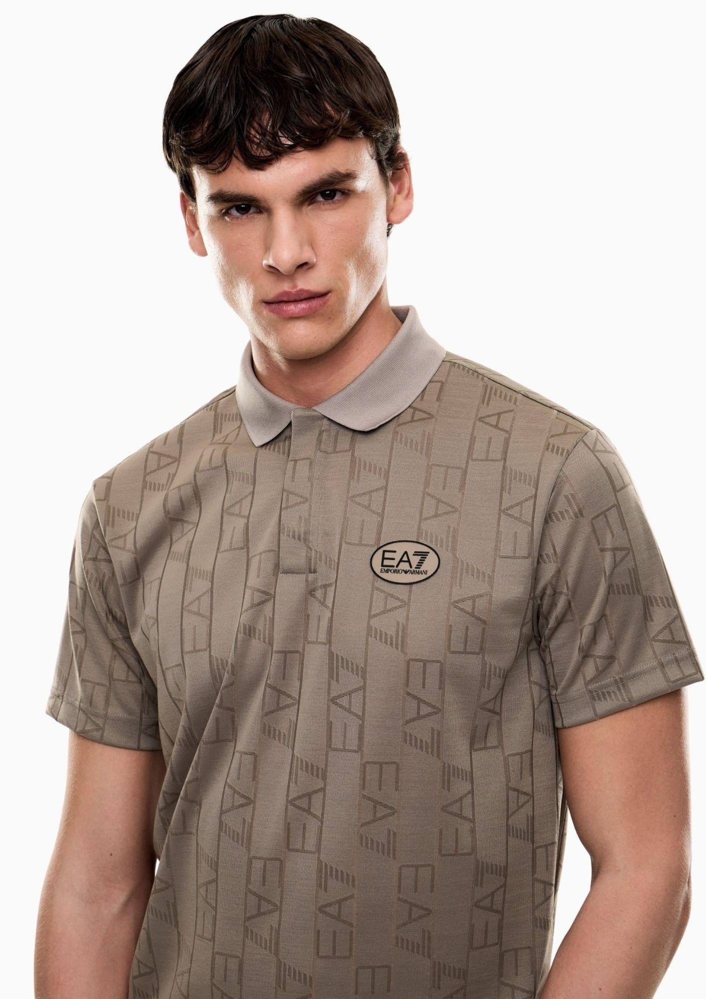 EA7 Emporio Armani Polo Uomo Beige 7M001287 AF22277 F1039 EA7 EMPORIO ARMANI