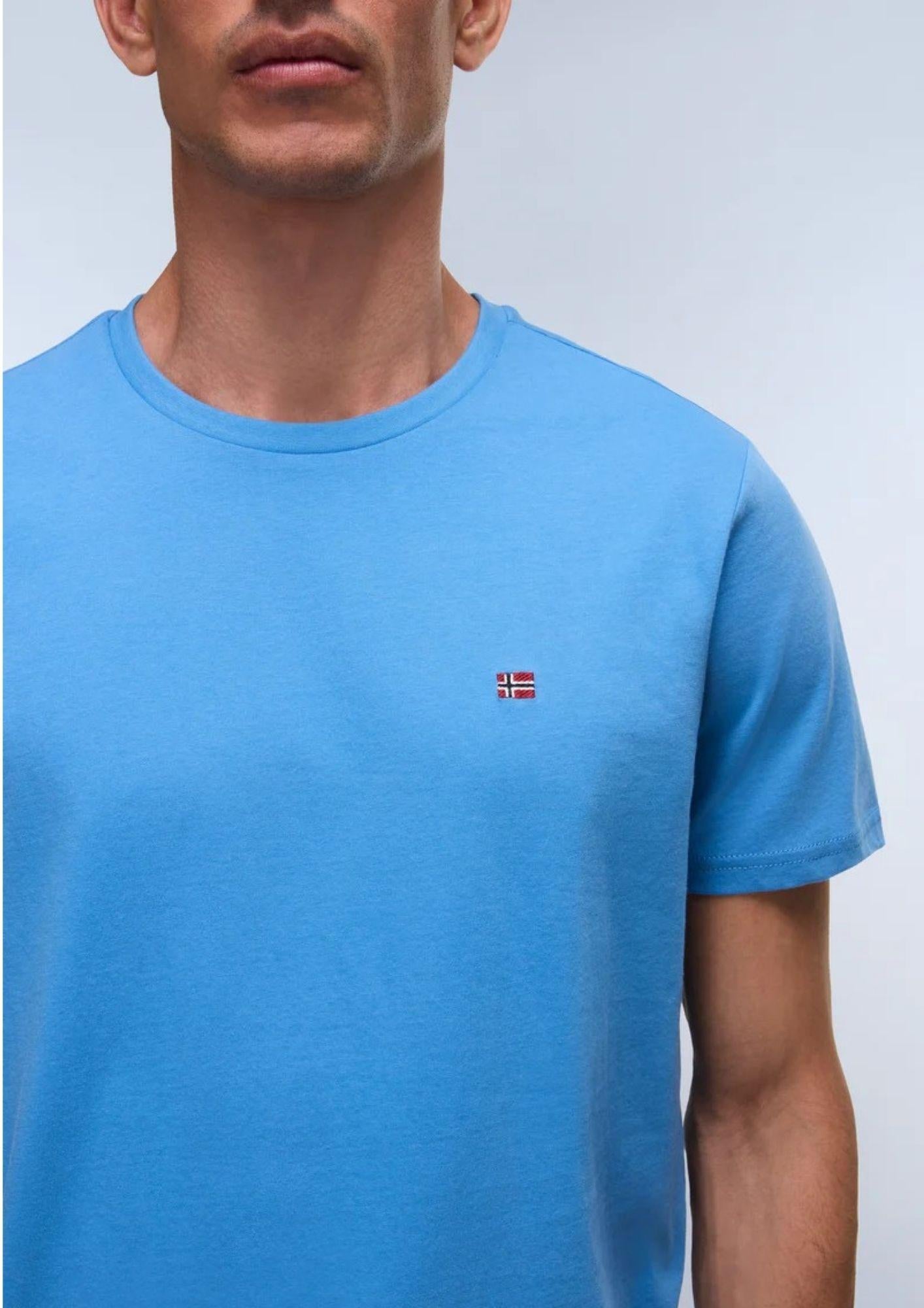 Napapaijri T-Shirt Uomo Salis Azzurra NP0A4H8D B9A NAPAPIJRI