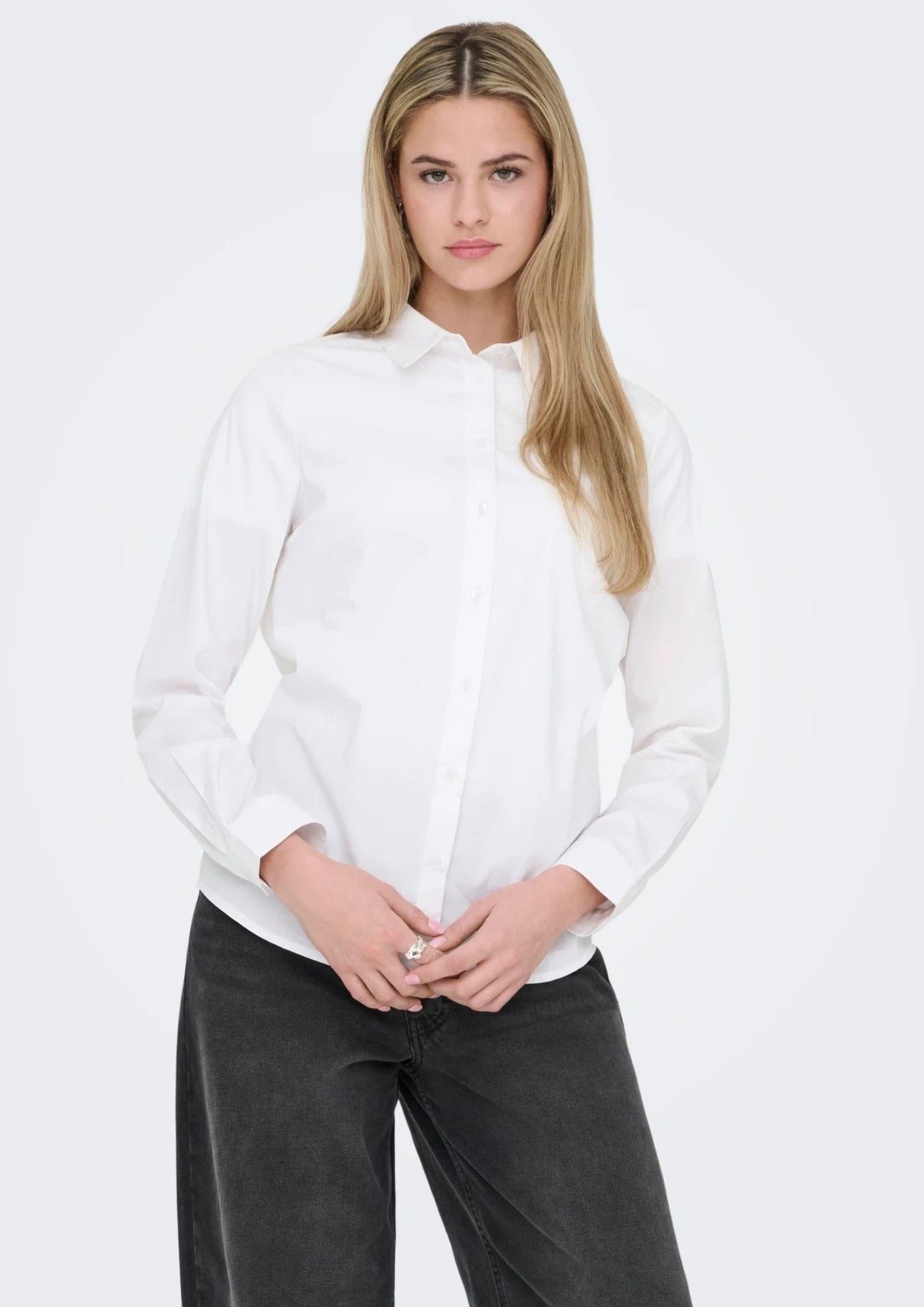 Only Camicia Donna Dea Bianca 15370328 Bright White ONLY