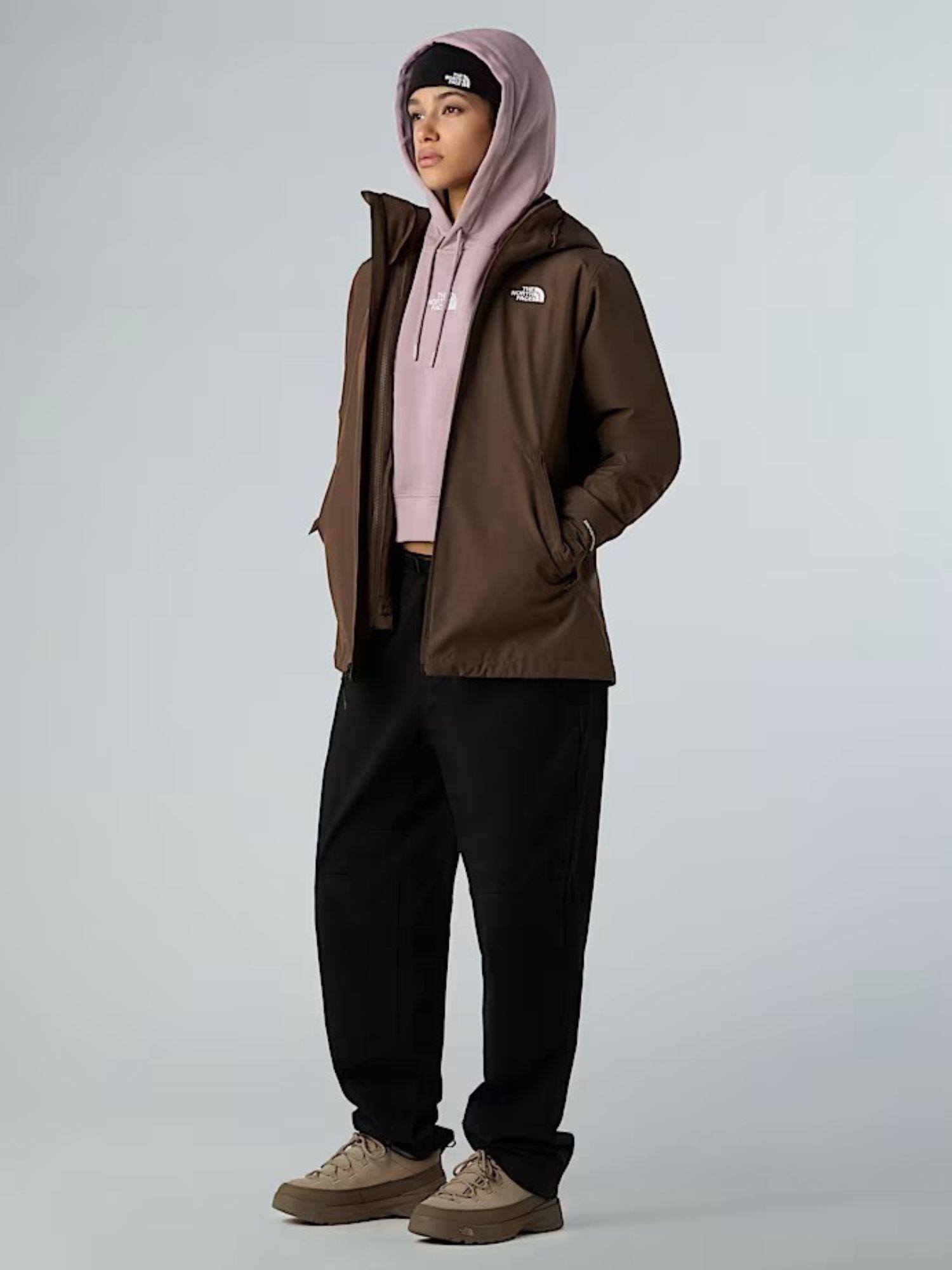 The North Face Giacca Donna 3 in 1 con cappuccio Carto Mono Triclimate Smokey Brown NF0A8D3D 1OI THE NORTH FACE