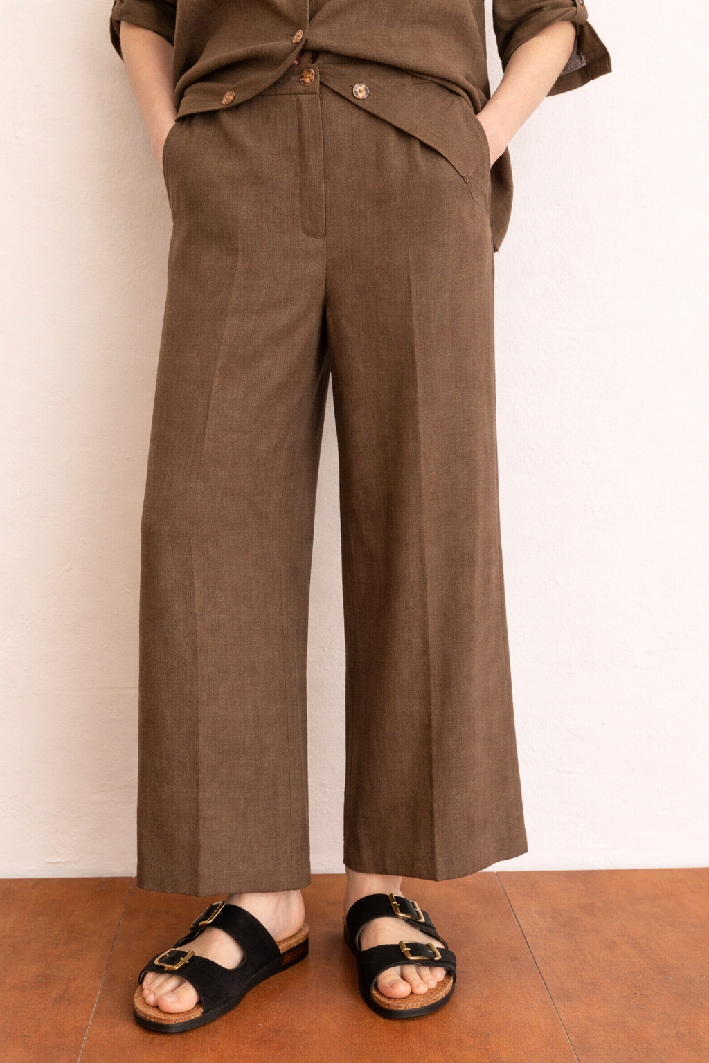 Emme Marella Pantalone Donna Emmclava Tortora 2615131182200 005 EMME MARELLA