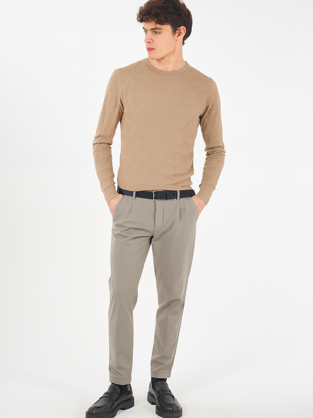 Yes Zee Maglia Uomo Fango M824 ME00 0298 YES ZEE