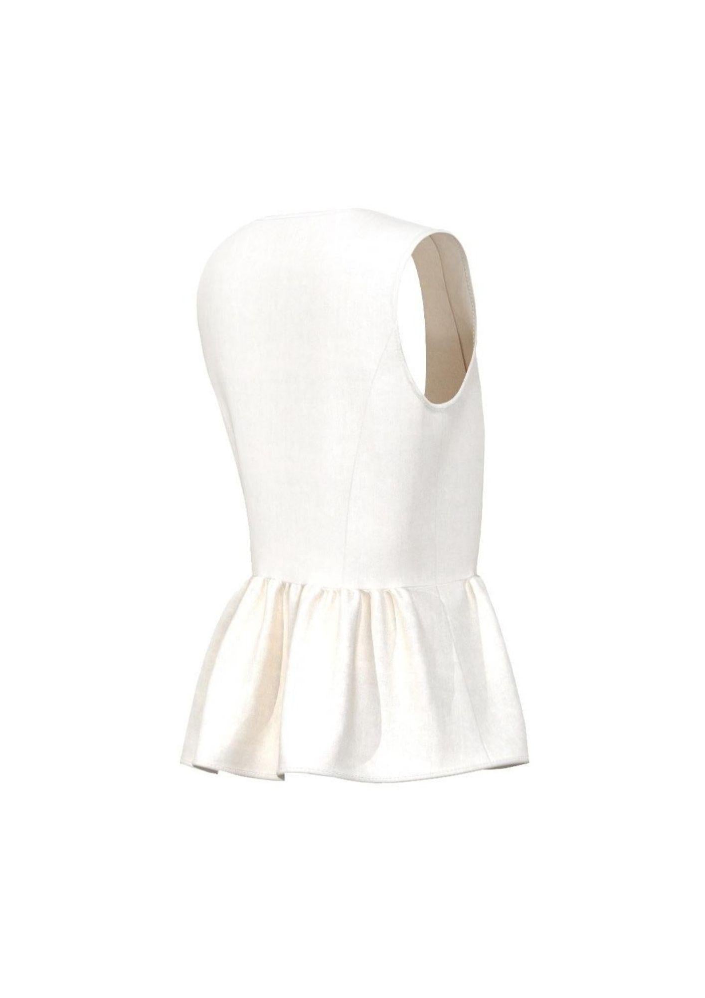 Emme Marella Top Donna Emmelmo Bianco 2615161102200 001 EMME MARELLA