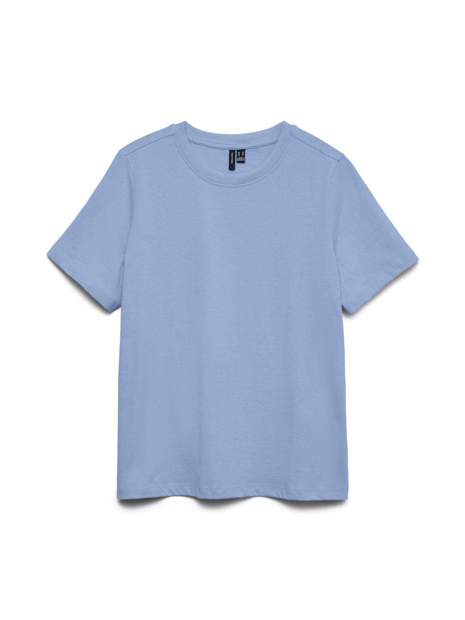 Vero Moda T-Shirt Donna Brunnera Blue Vmpaulina 10316991 BRUNNERA BLUE VERO MODA