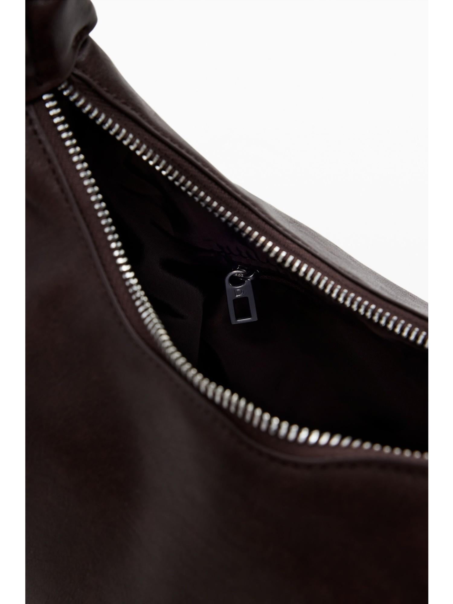 Desigual Borsa logo 3D con manico arricciato media Donna Marrone 25WAXPAY 6009 DESIGUAL