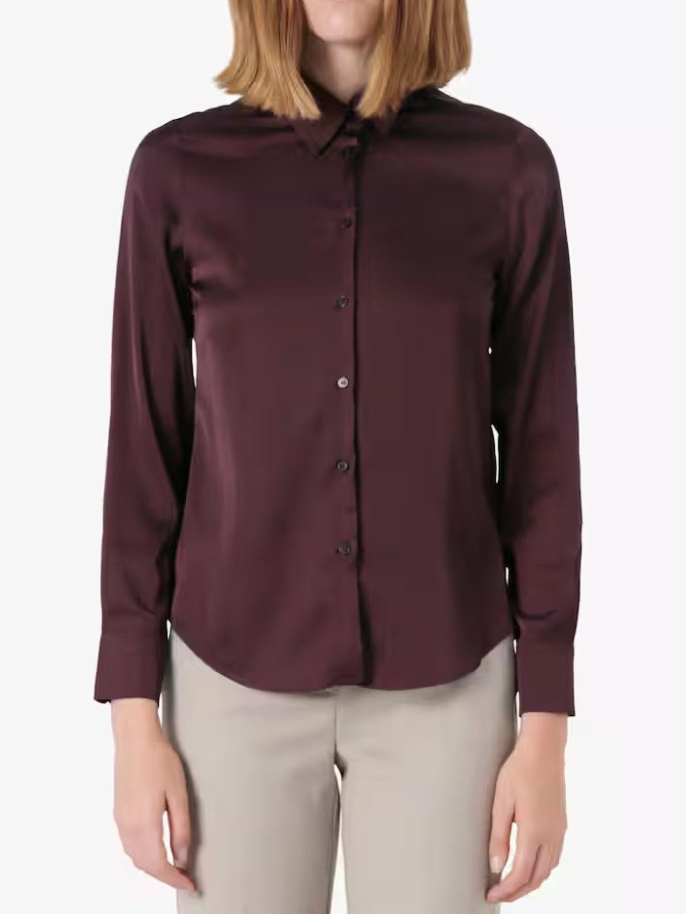 Emme Marella Camicia Donna Naples Bordeaux 2525116051200 005 EMME MARELLA
