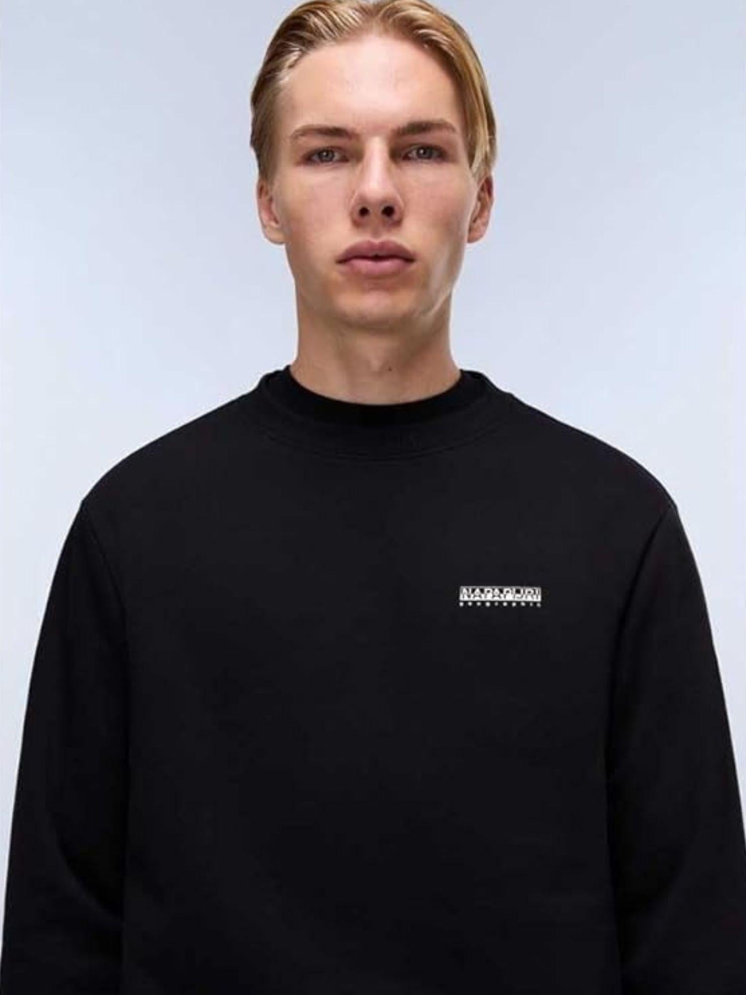 Napapijri Felpa Uomo Girocollo Guide Nero NP0A88V5 941 NAPAPIJRI