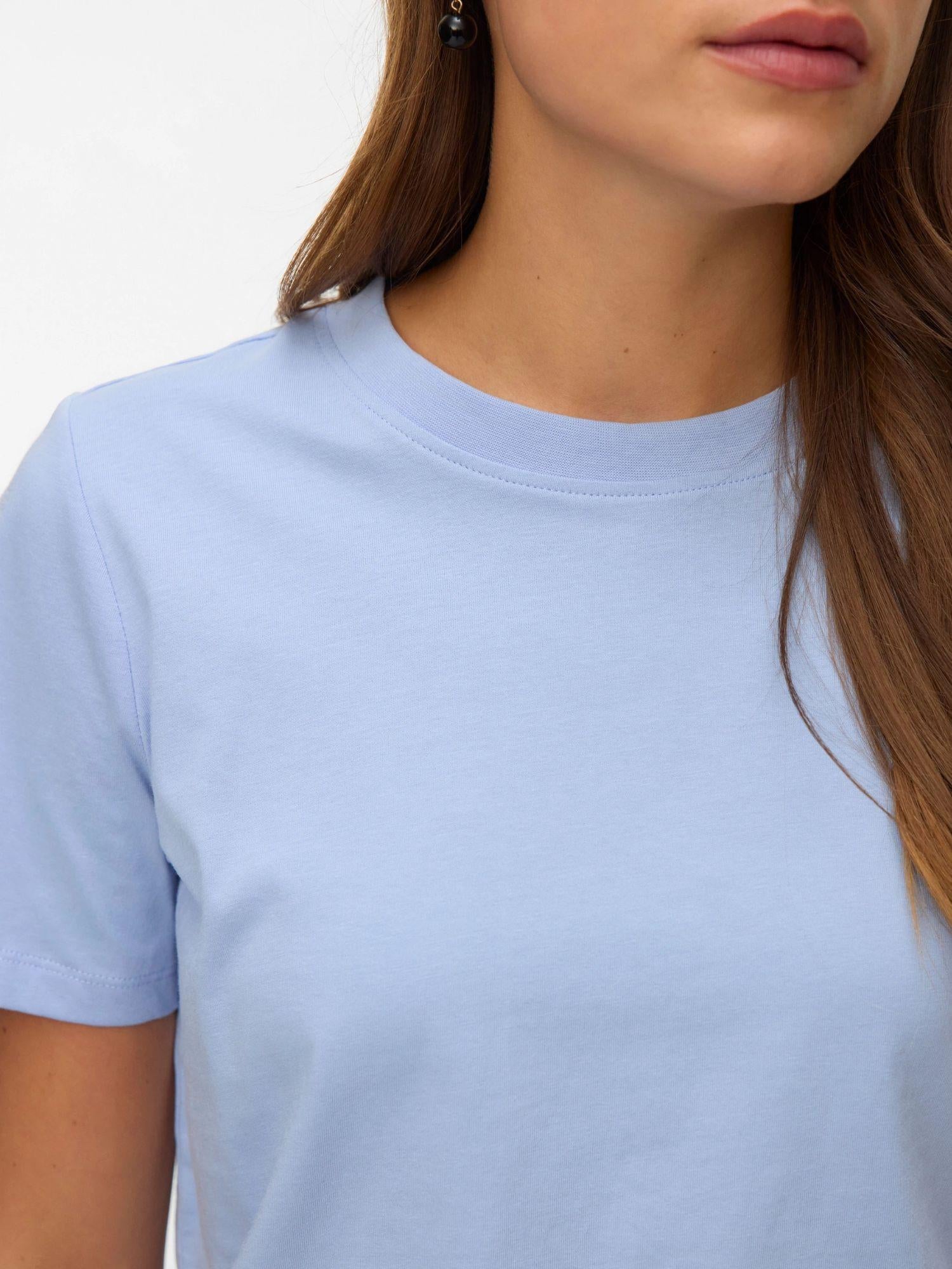 Vero Moda T-Shirt Donna Brunnera Blue Vmpaulina 10316991 BRUNNERA BLUE VERO MODA