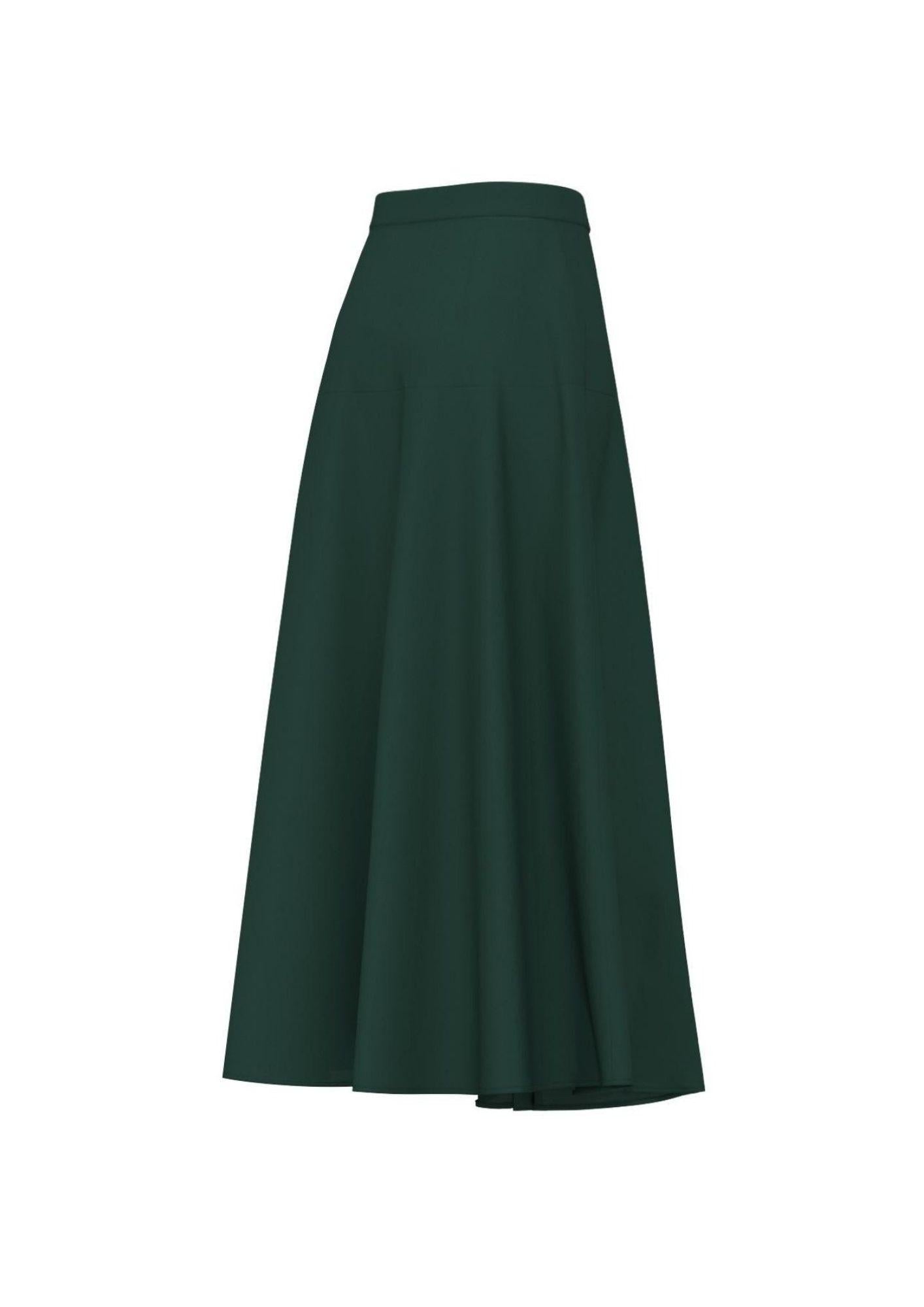Emme Marella Gonna Donna Emmnuvole Verde 2615101062200 004 EMME MARELLA