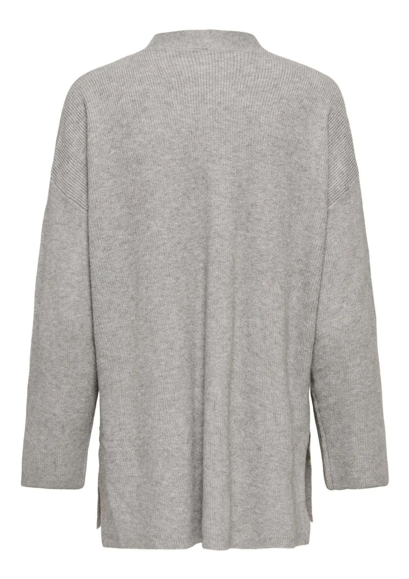 Cardigan Donna Only Ibi Grigio 15351147 Medium Grey Melange ONLY