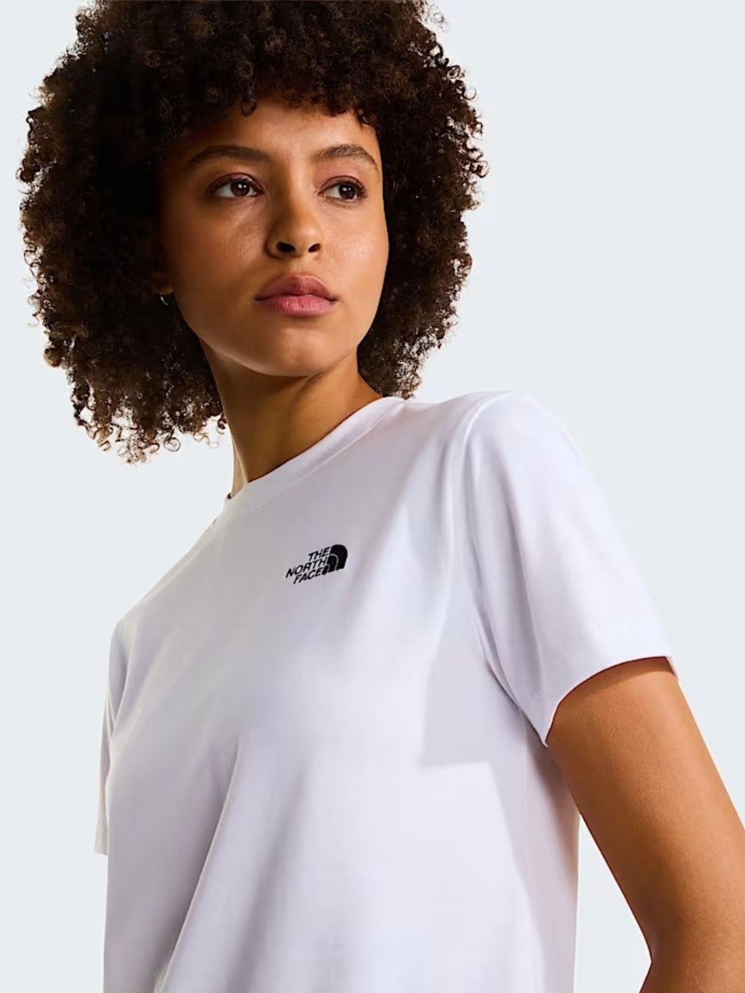 The North Face T-Shirt Donna Bianca Evolution Simple Dome Slim NF0A8FX7 FN4 THE NORTH FACE