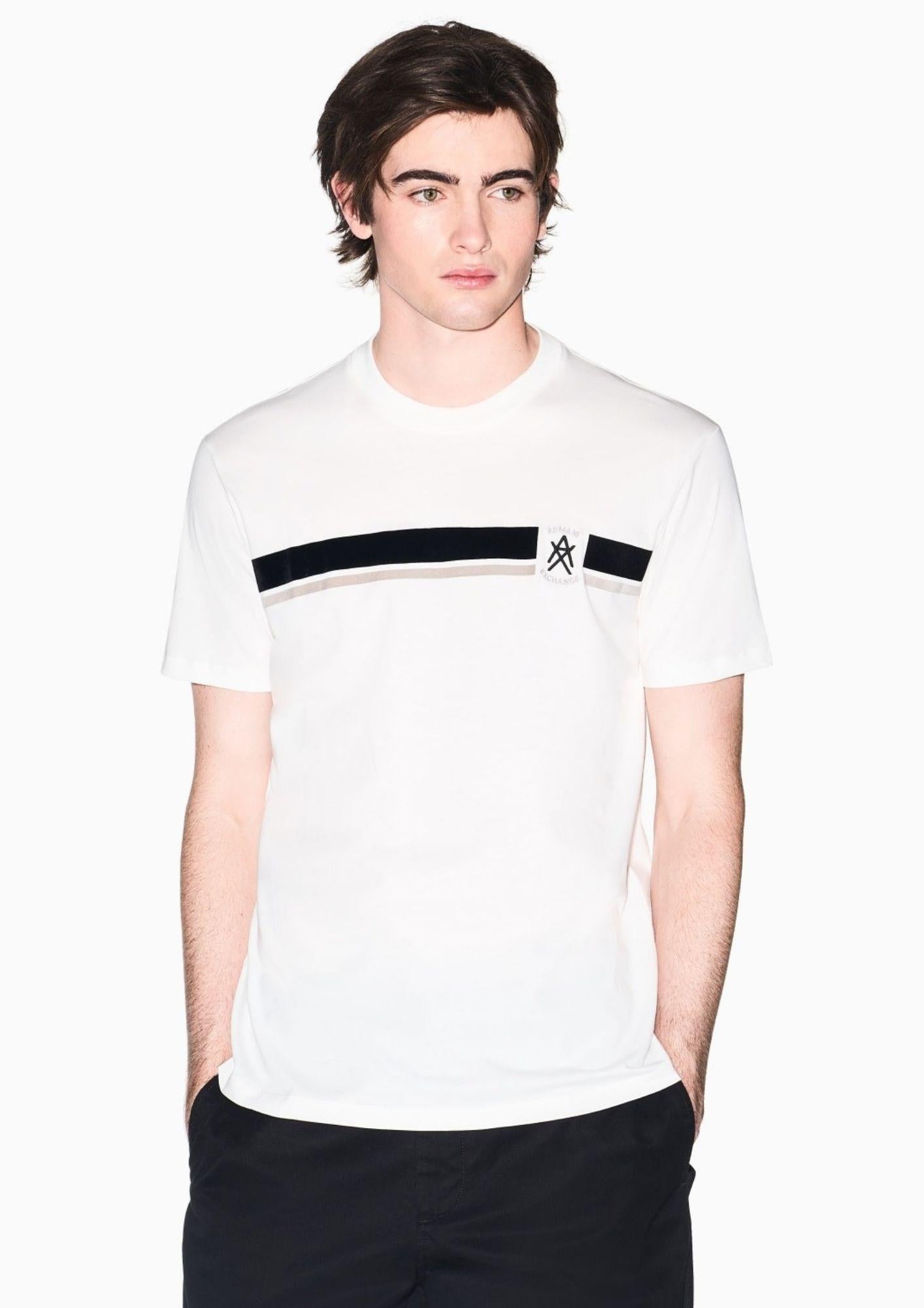 Armani Exchange T-Shirt Uomo Bianca XM001792 AF12308 U0009 ARMANI EXCHANGE