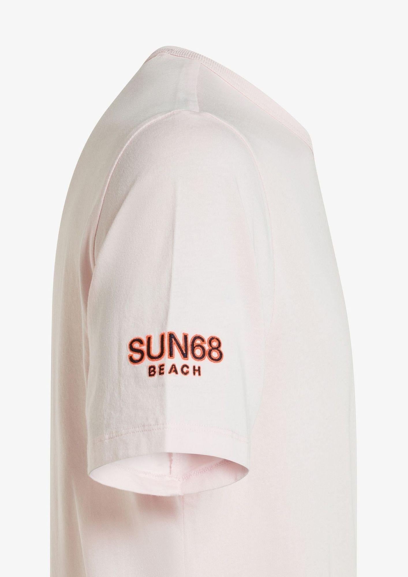 Sun68 T-Shirt Uomo Bianco T36140 01 SUN68