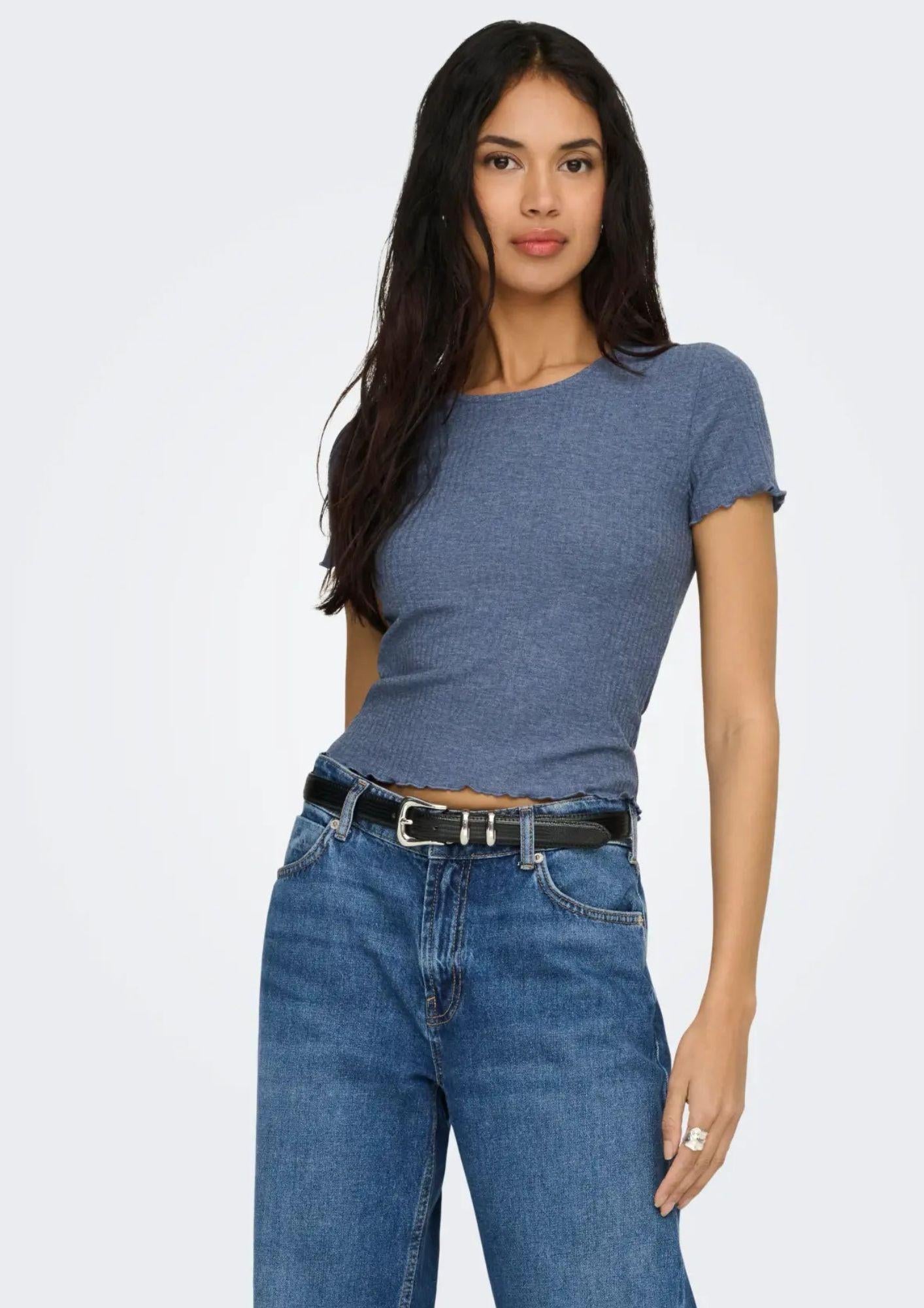 Only Top Donna Emma Indaco Vintage 15201206 Vintage Indigo ONLY