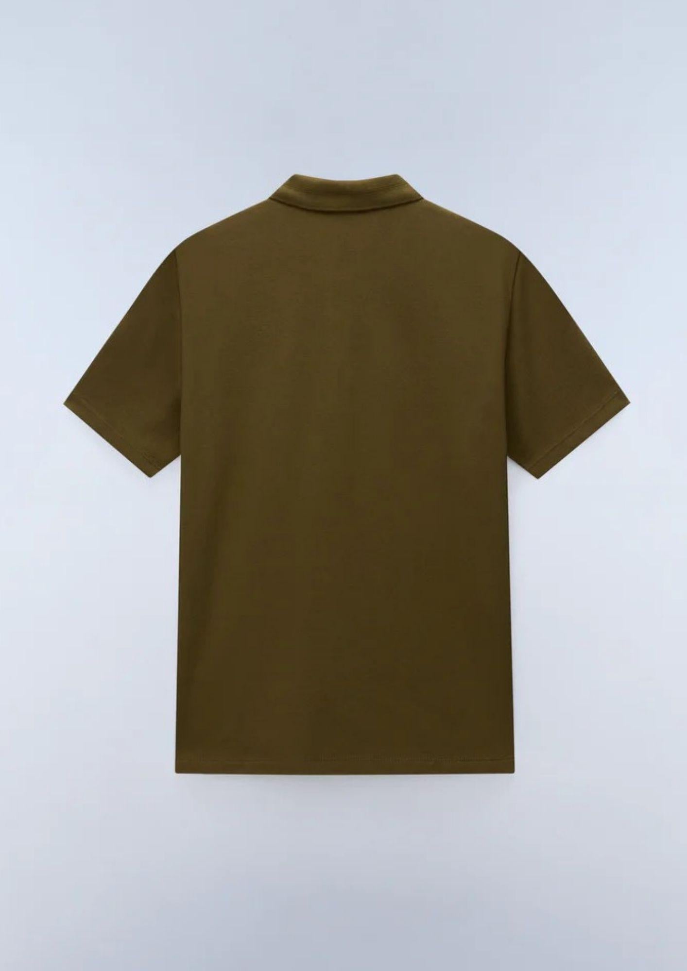 Napapijri Polo Uomo Ealis Verde Oliva Scuro NP0A4H8B G3A NAPAPIJRI