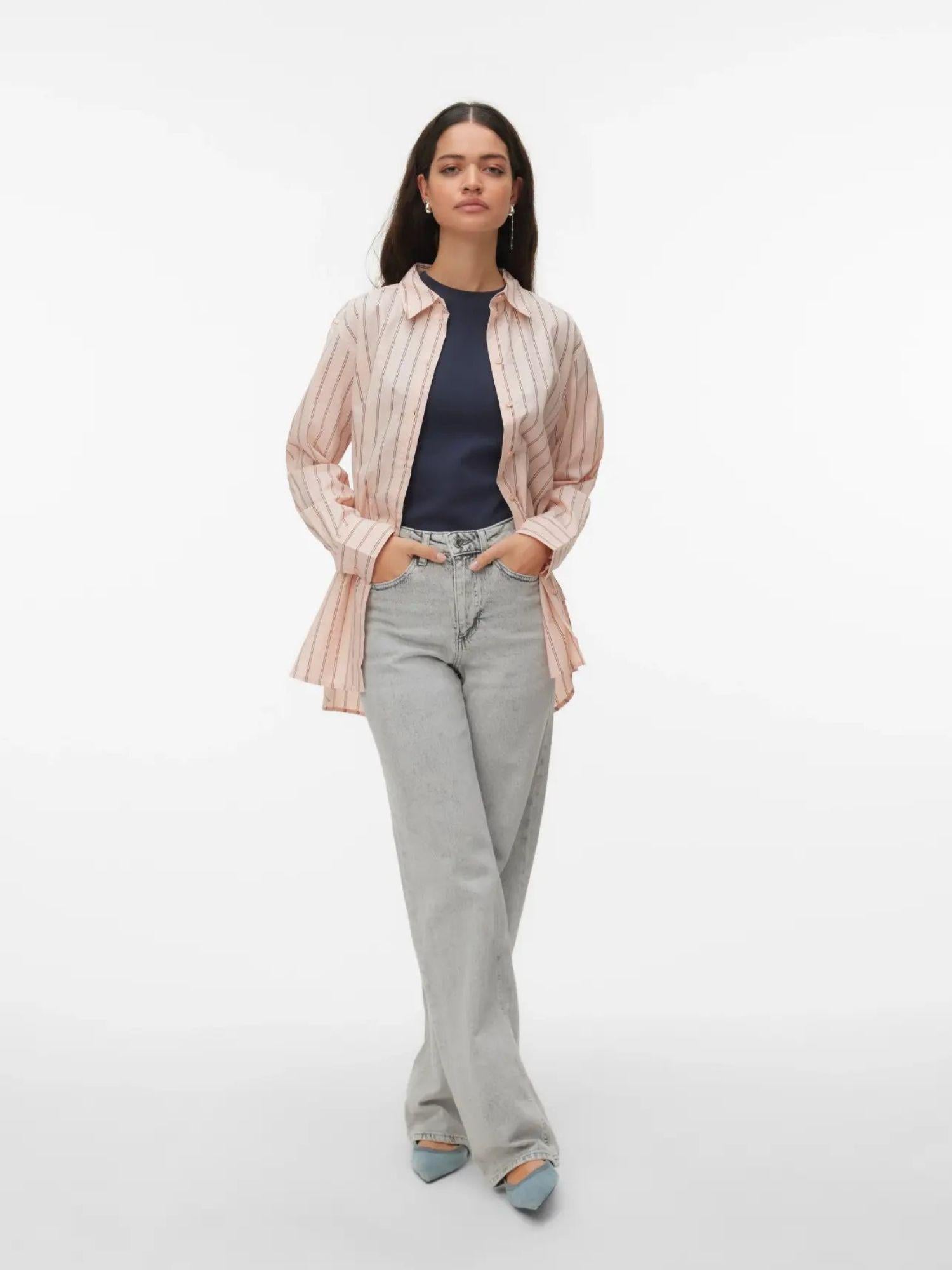 Vero Moda Camicia Donna Chintz Rose Ella Stripe Vmelina 10336329 Chintz Rose Ella VERO MODA