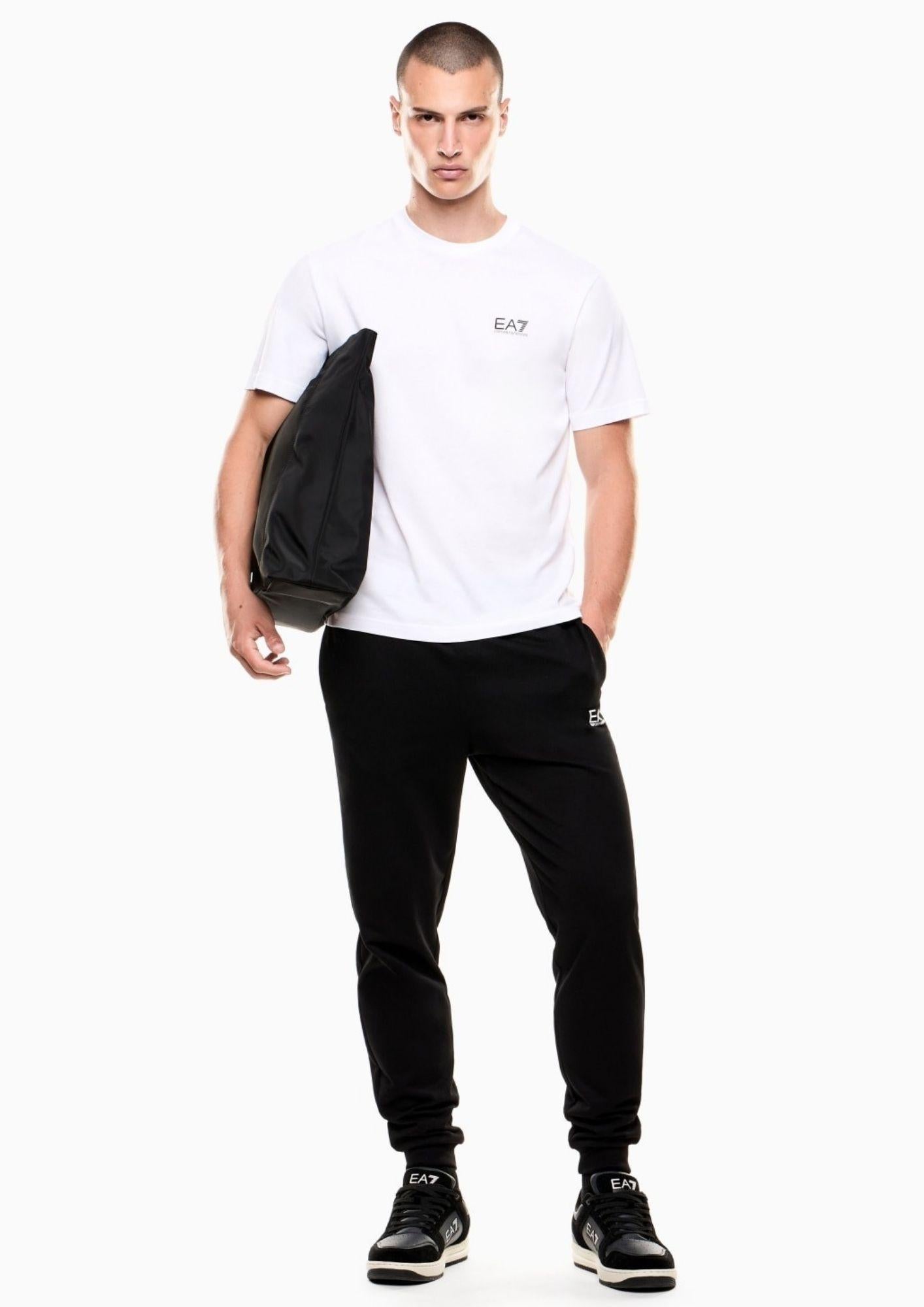 EA7 Emporio Armani T-Shirt Uomo Bianca 7M000567 AF10375 M0003 EA7 EMPORIO ARMANI