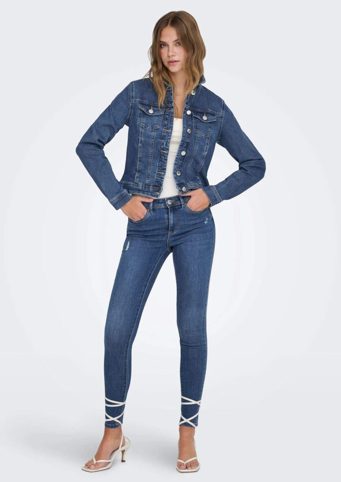 Only Giubbino Donna Wonder Medium Blu Denim 15243147 Medium Blue Denim ONLY