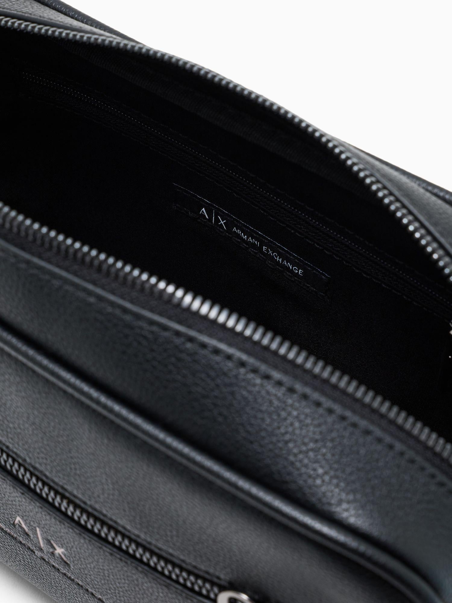 Armani Exchange Beauty case con laccio esterno Uomo Nero 958446 CC830 00020 ARMANI EXCHANGE