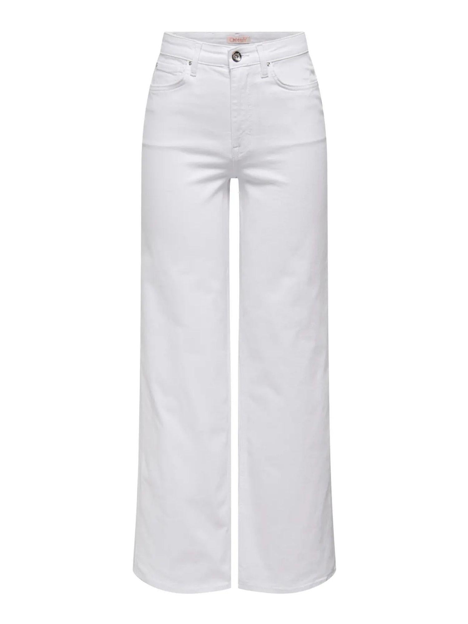 Only Jeans Donna Bianco Wide Fit Onlmadison 15310632 White ONLY