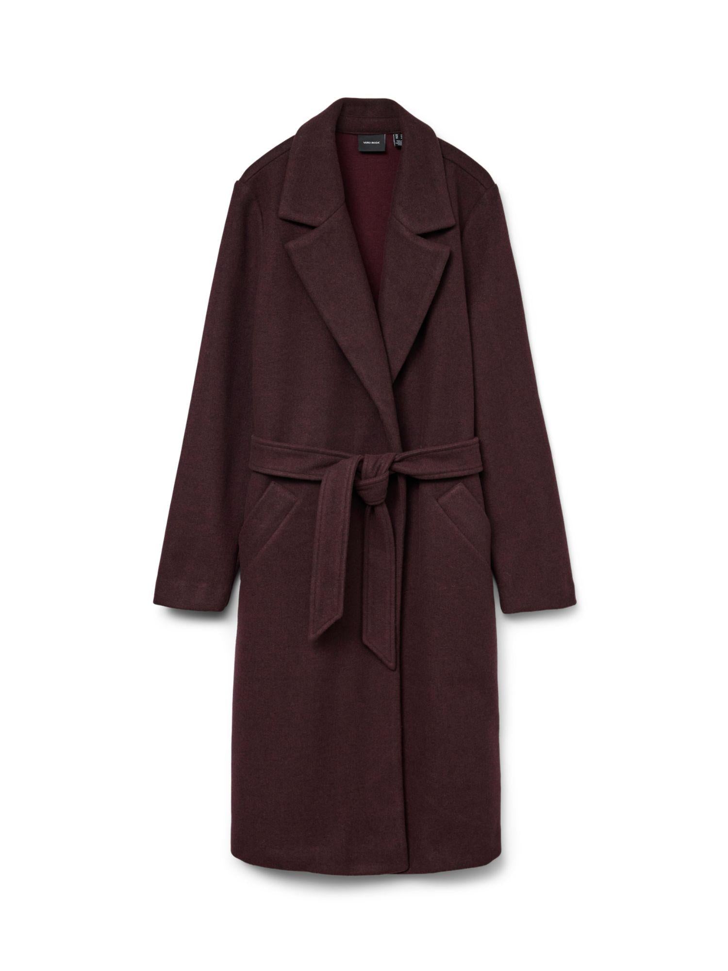 Vero Moda Cappotto Donna Fortuneaya Bordeaux 10278330 Winetasting MELANGE VERO MODA