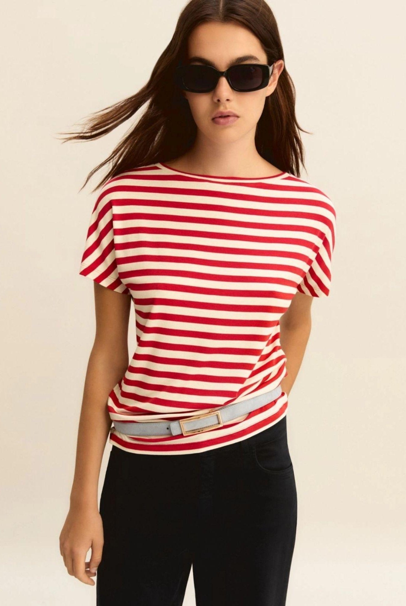 Emme Marella T-Shirt Emmfervida Bianca e Rossa 2615971021200 013 EMME MARELLA