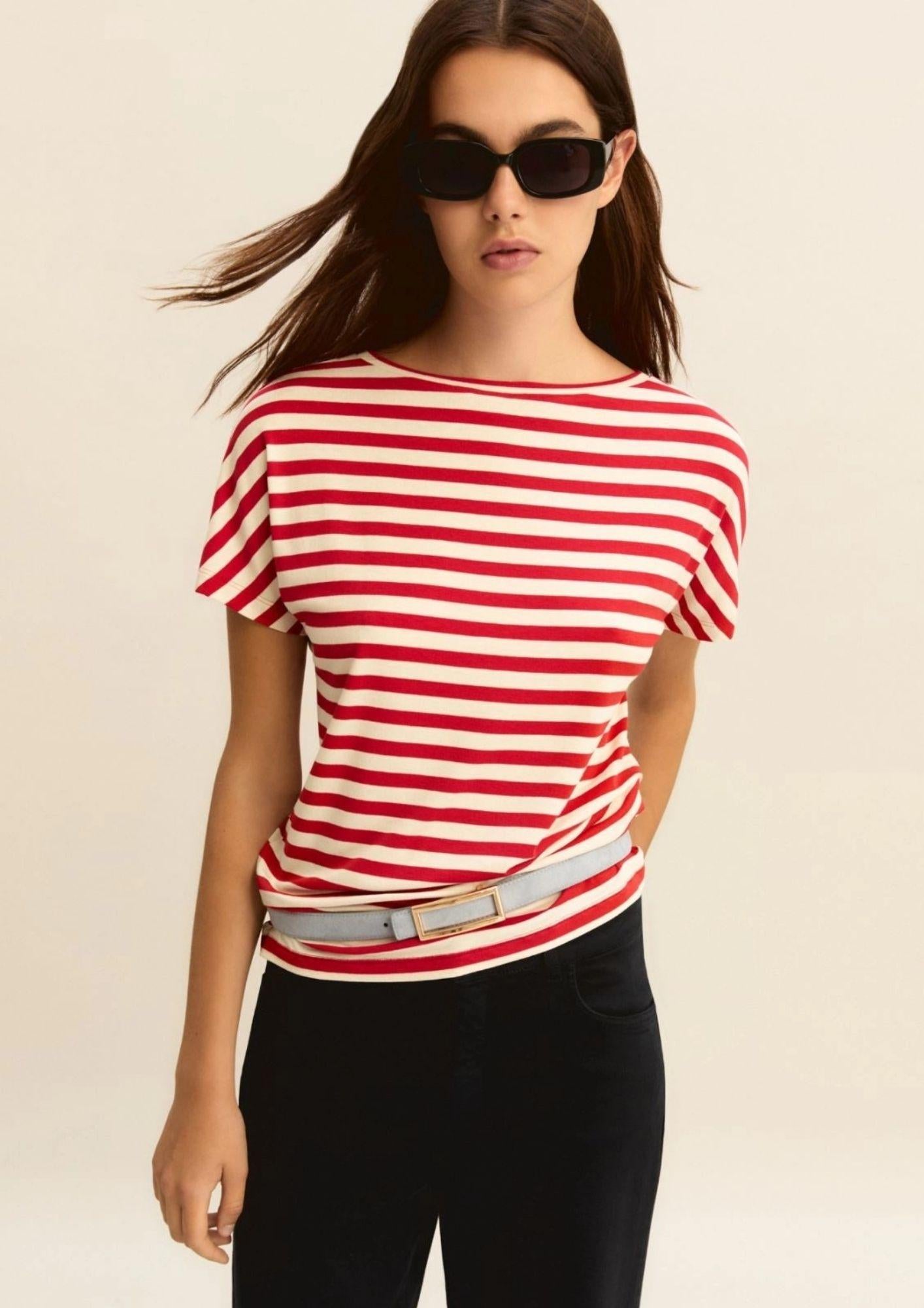 Emme Marella T-Shirt Emmfervida Bianca e Rossa 2615971021200 013 EMME MARELLA
