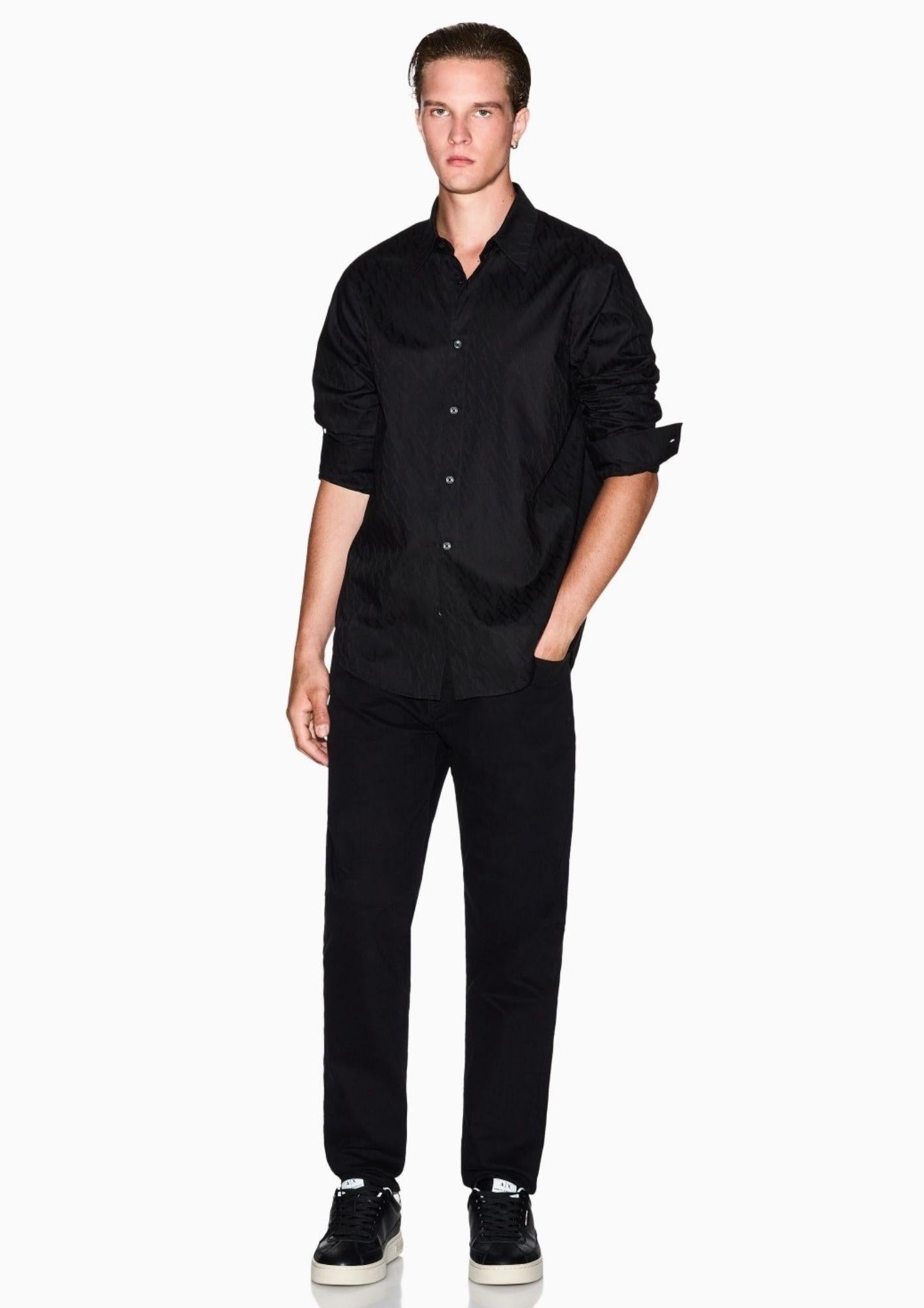 Armani Exchange Camicia Uomo Nera XM001587 AF16631 UC001 ARMANI EXCHANGE