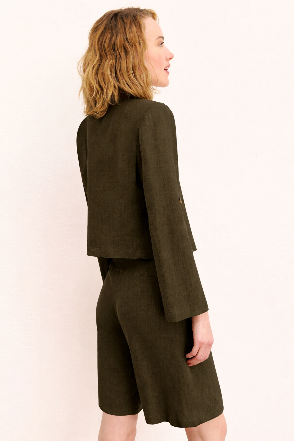 Emme Marella Bermuda Donna Emmadorini Verde Militare 2615141032200 008 EMME MARELLA