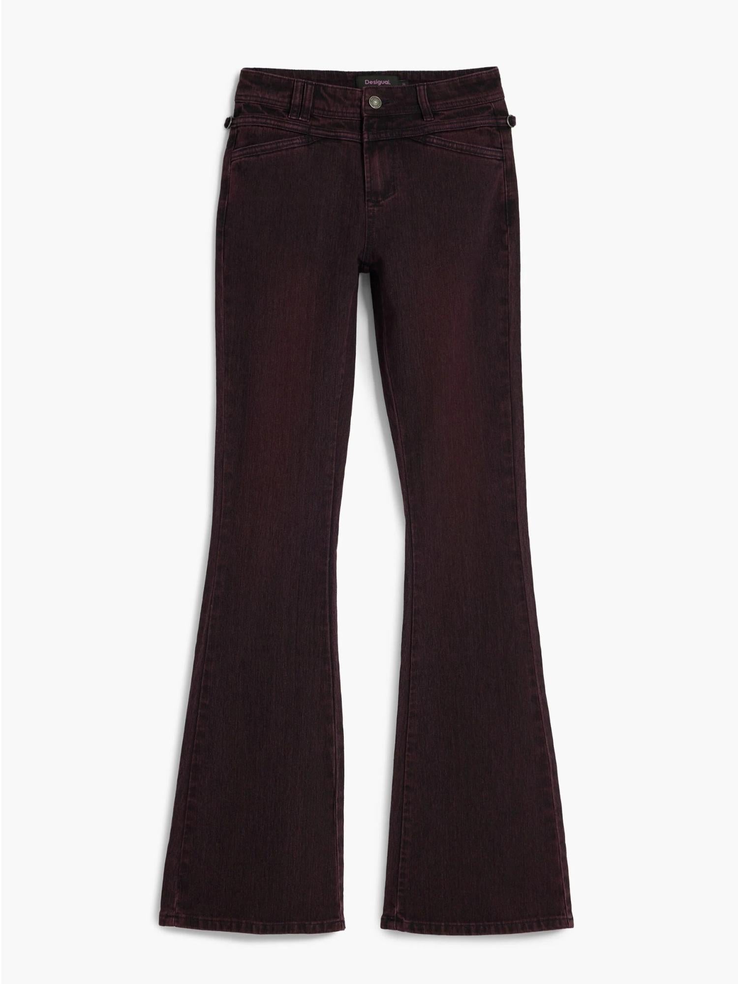 Desigual Jeans a zampa bordeaux Donna 25WWDD19 3006 DESIGUAL