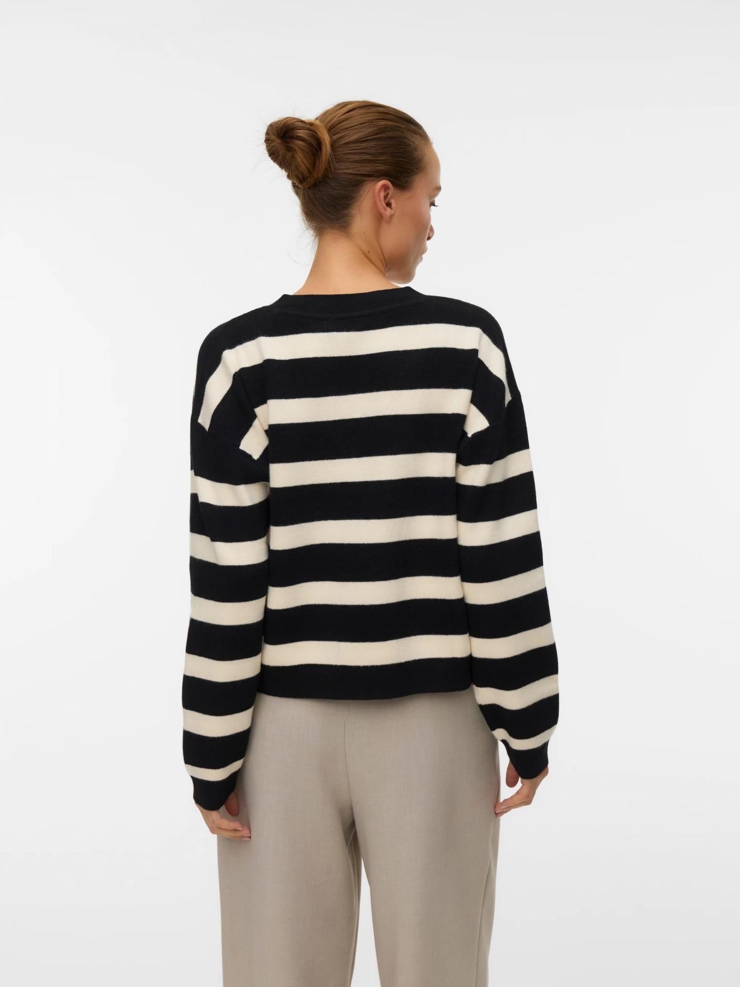 Vero Moda Cardigan In Maglia Donna Saba Nero Birch 10331794 Black BIRCH VERO MODA