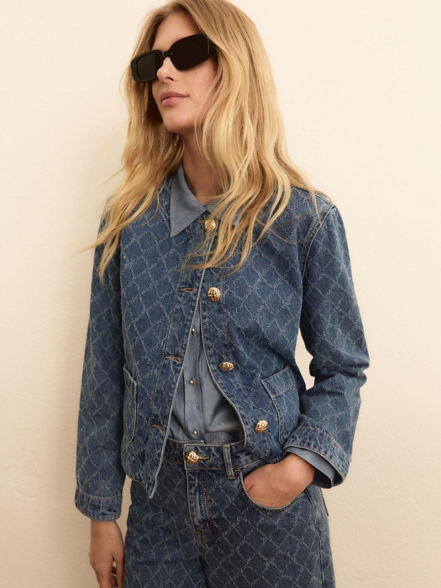 Emma Marella Giacca Donna Emispadino Blue Jeans 2615041024200 001 EMME MARELLA