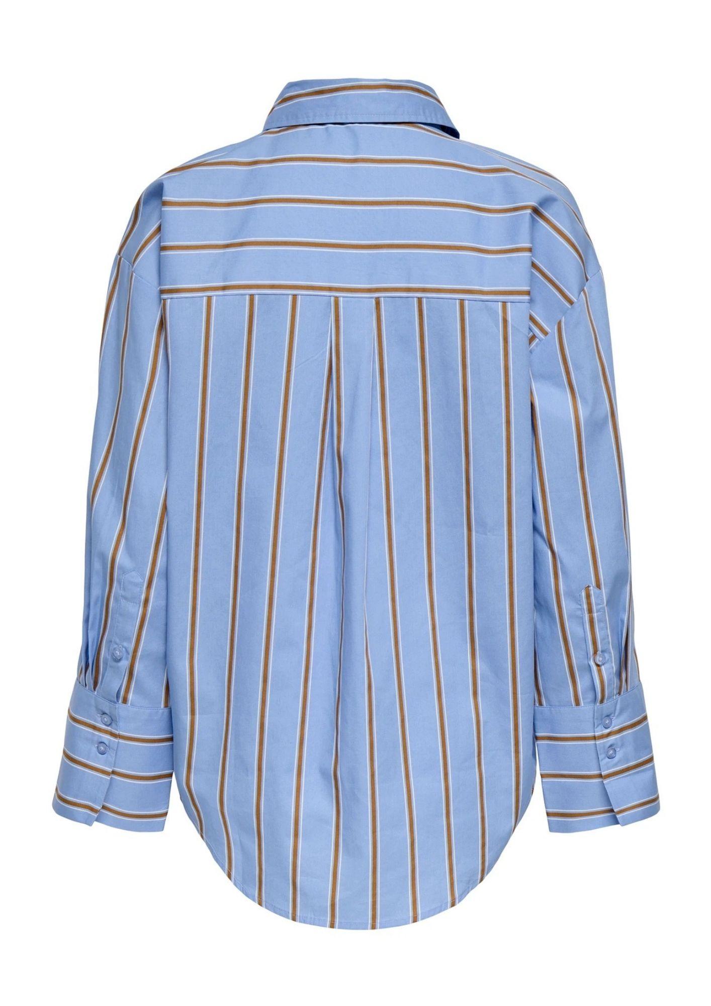 Jacqueline De Yong Camicia Donna Serena Blu a Righe 15380444 Bel Air Blue JACQUELINE DE YONG